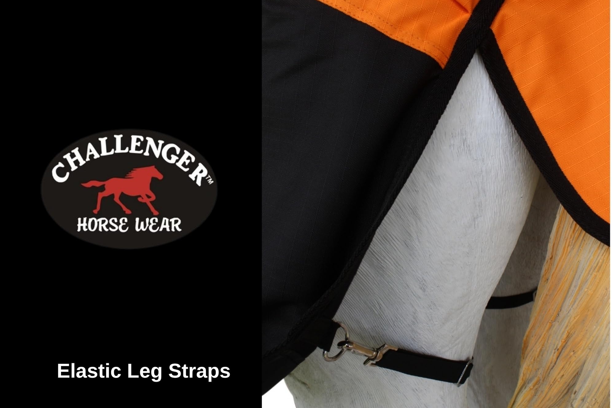 Challenger 76'' 1200D Turnout Waterproof Fleece Lined Medium Winter Blanket Sheet 382Lg