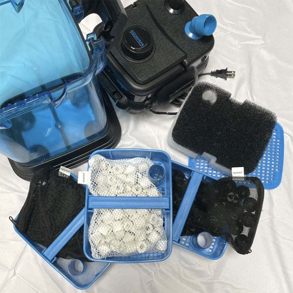 Aquapapa Filter Media Bags 50 1'' Bio Sponge Ball + 1 Lb Ceramic Rings For Aquarium Fish Tank Pond Canister Filter (Ship From Ca