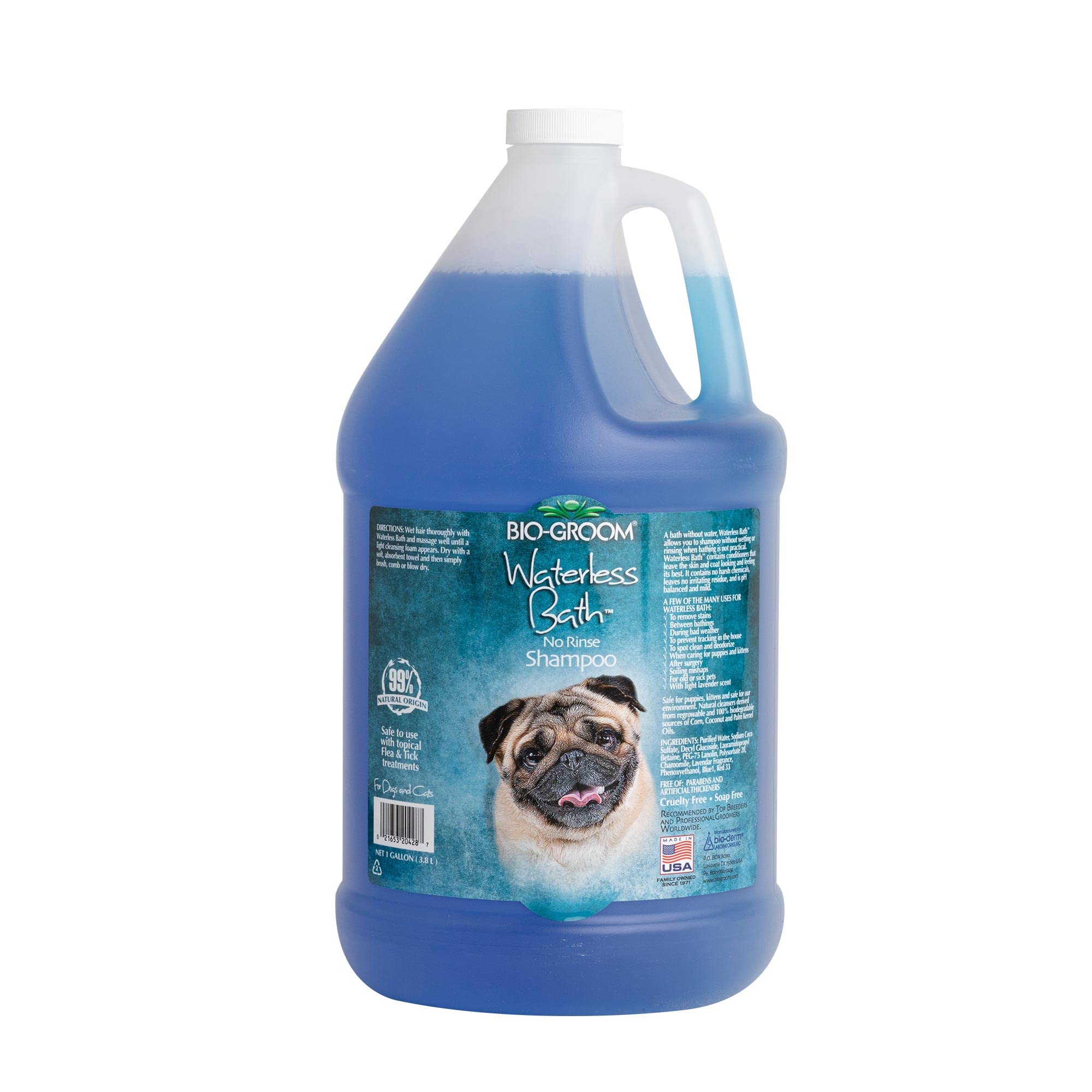 Bio-Groom Waterless Dog Shampoo - Tearless, No-Rinse, Dog Bathing Supplies, Puppy Wash, Cat & Dog Grooming Supplies, Cruelty-Free, Made In Usa, Dry Shampoo Spray, Dog Products - 1 Gallon