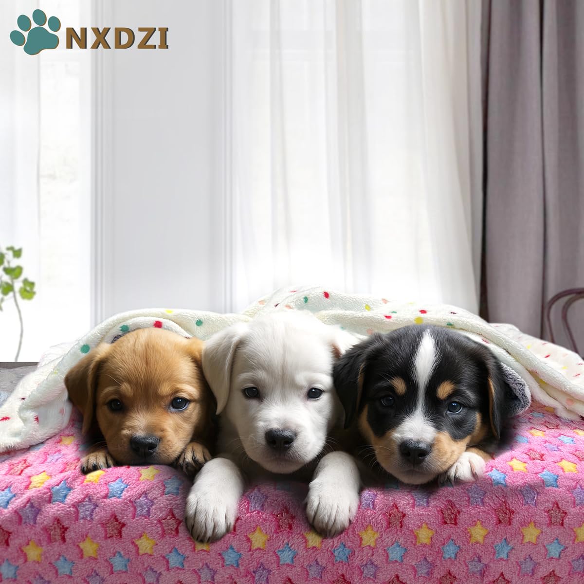 Dog Blankets For Small Medium Dogs Washable, 3 Pack Pet Blanket Washable 30 X 20, Fuzzy Soft Puppy Throw Cover For Kennel Cr
