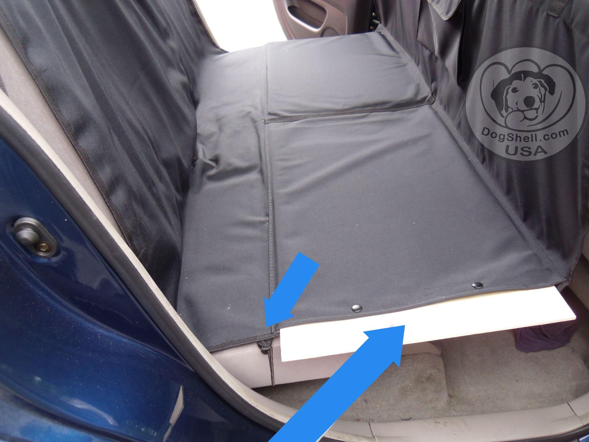 Dogshell® Car/Suv Dog Pet Heavy-Duty Back Seat Cover Extended Platform Bridge