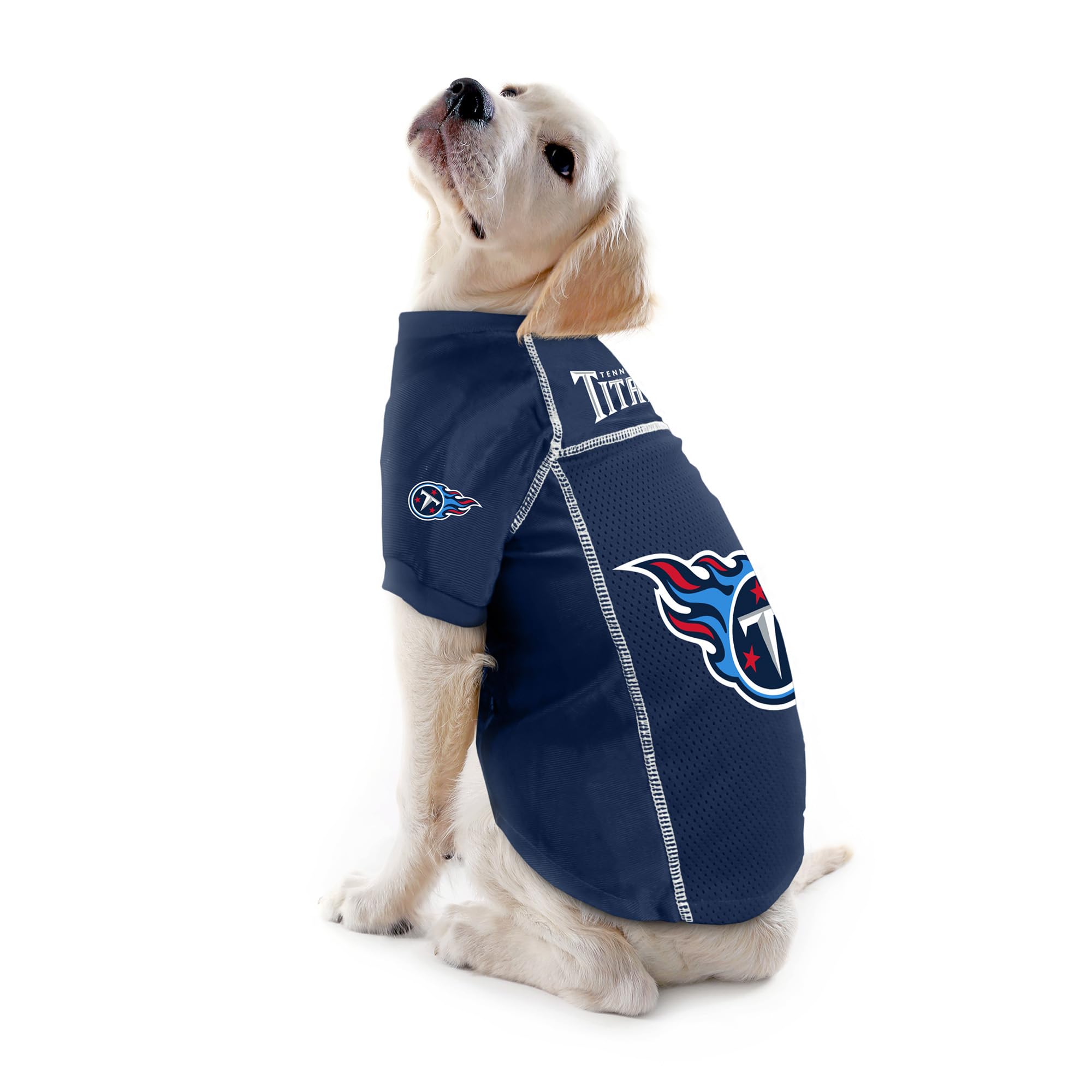 Littlearth Unisex-Adult Nfl Tennessee Titans Basic Pet Jersey, Team Color, Small, (320134-Titn-S)