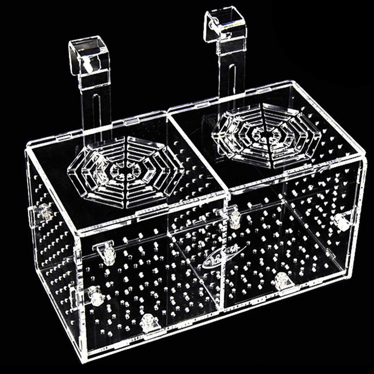 Hamiledyi Acrylic Breeding Isolation Box - Transparent Aquarium Hatchery For Guppy/Shrimp/Small Fish, Safe Nursery Tank With Air