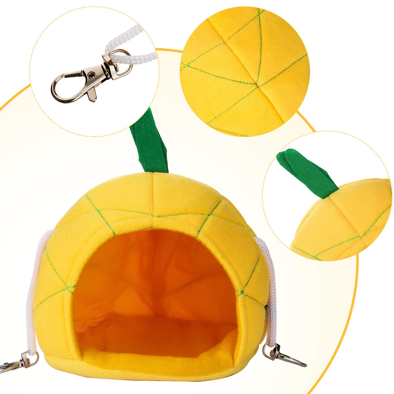 Jetec 2 Pieces Hamster Hammock Soft Bed Small Pet House Animals Hamster Hanging House Cage Nest For Guinea Pig Rat Chinchilla Sl