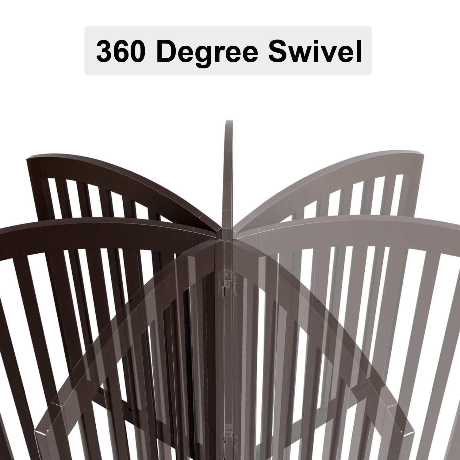 Bonnlo 30'' Tall Free Standing Pet Gate For Dogs, 81    Wide Dog Gates For The House, Doorways & Stairs, Dog Fence Indoor Puppy