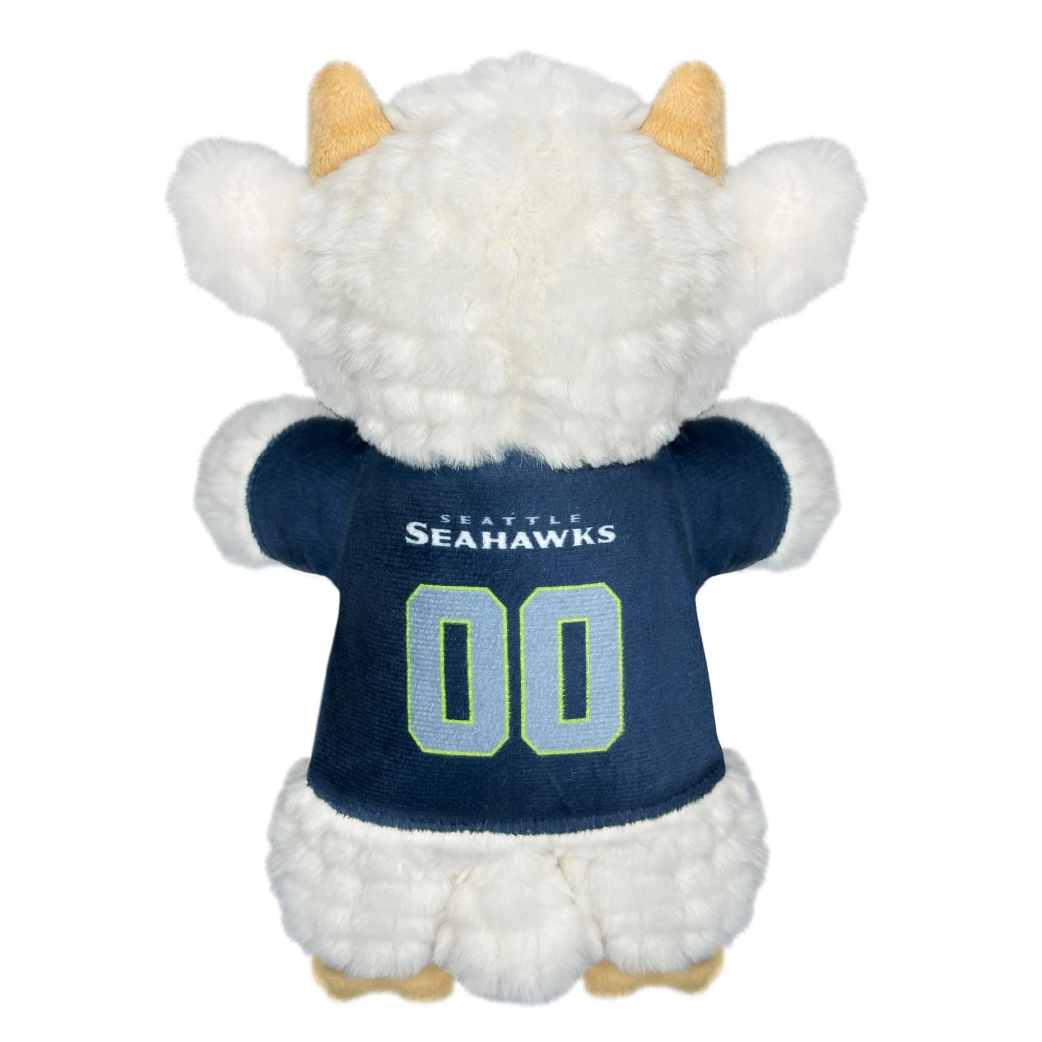 Pets First NFL Seattle Seahawks Goat Plush Toy for Dogs and Cats with Squeaker, Wearing a Team Jersey! Fun & Sporty Goat Shaped 