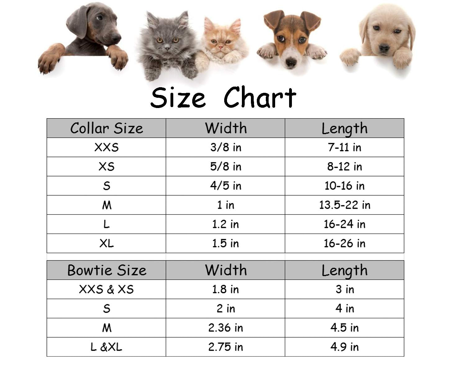 Lionet Paws Boy Dog Collar With Bowtie, Comfortable Adjustable Cute Blue Plaid Bow Tie Collar For Male Dogs Gift, Xlarge, Neck 16-26 Inches