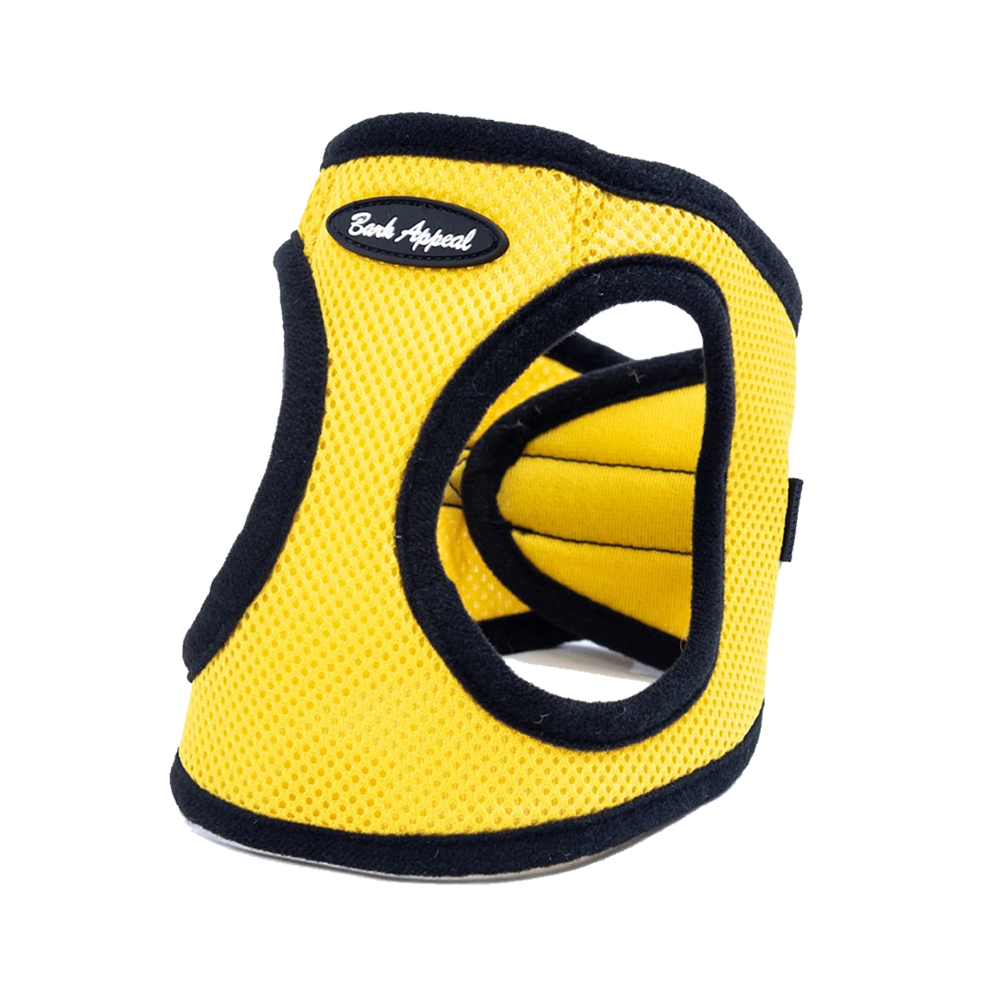 Bark Appeal Step-In Dog Harness, Mesh Step In Dog Vest Harness For Small & Medium Dogs, Non-Choking With Adjustable Heavy-Duty Buckle For Safe, Secure Fit - (Xxs, Yellow)