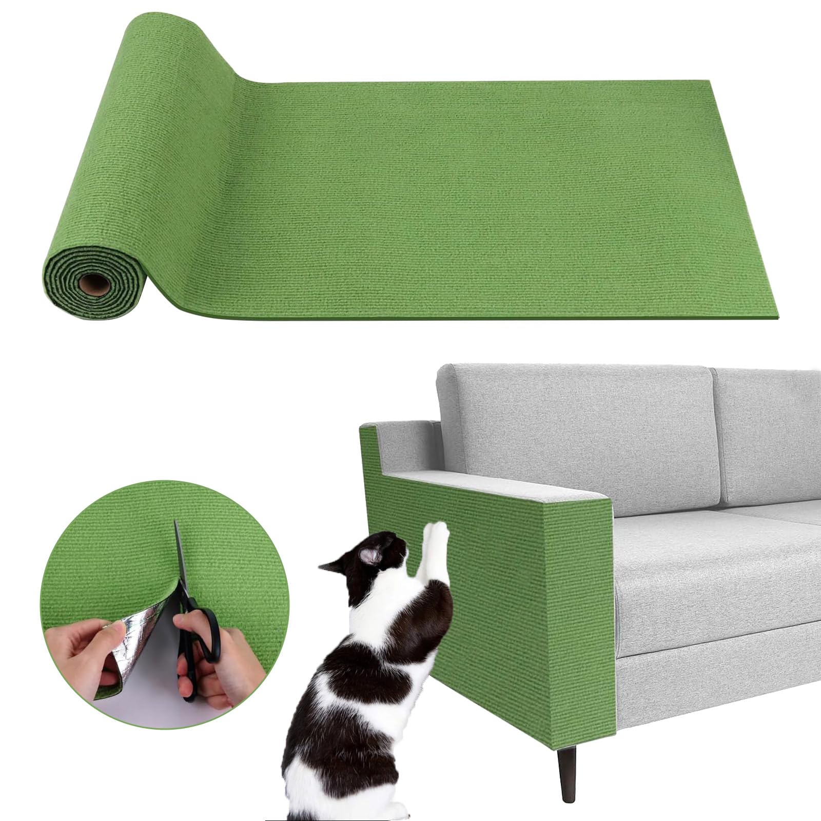 Cat Scratch Couch Furniture Protector, Adhesive Cat Scratch Pad Deterrent For Furniture, Diy Climbing Cat Scratcher Couch Protec