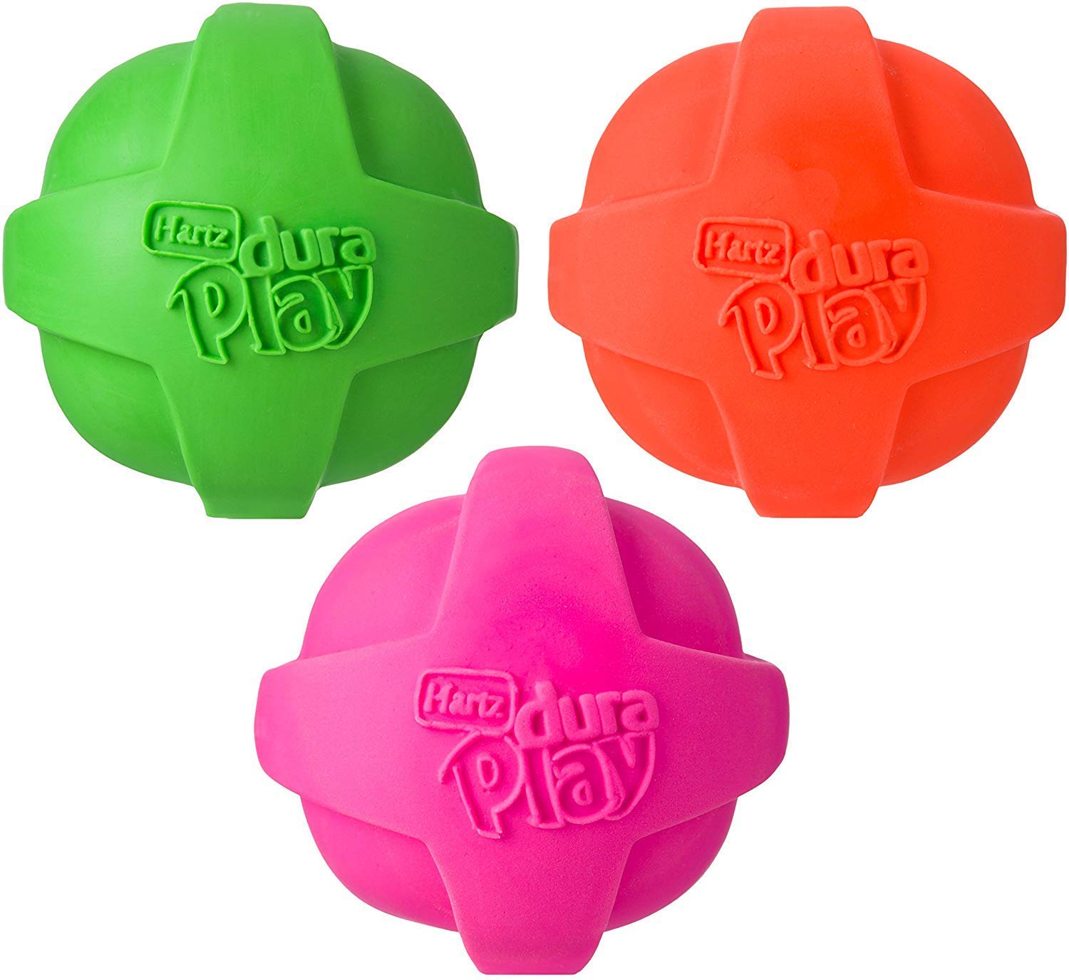 Hartz Dura Play Ball Size:Medium Pack Of 3 For Small Breeds