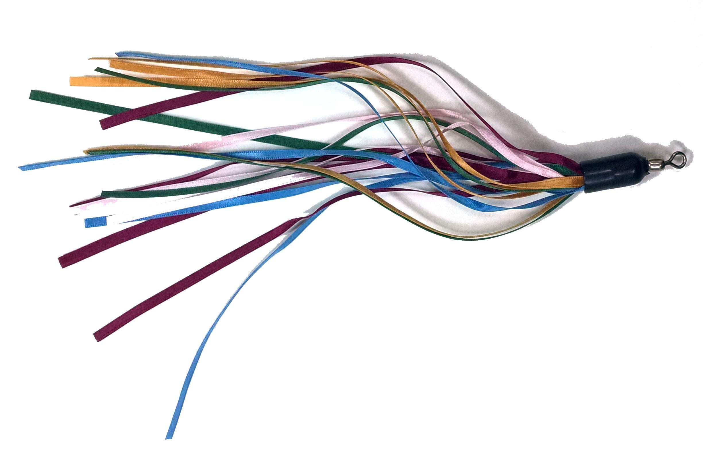 Coolcybercats Ribbon, Leather And Fur Attachment Cat Toys - Fit Wildcat And Popular Bird And Catcher Type Wands/Poles (Thin Ribbons)