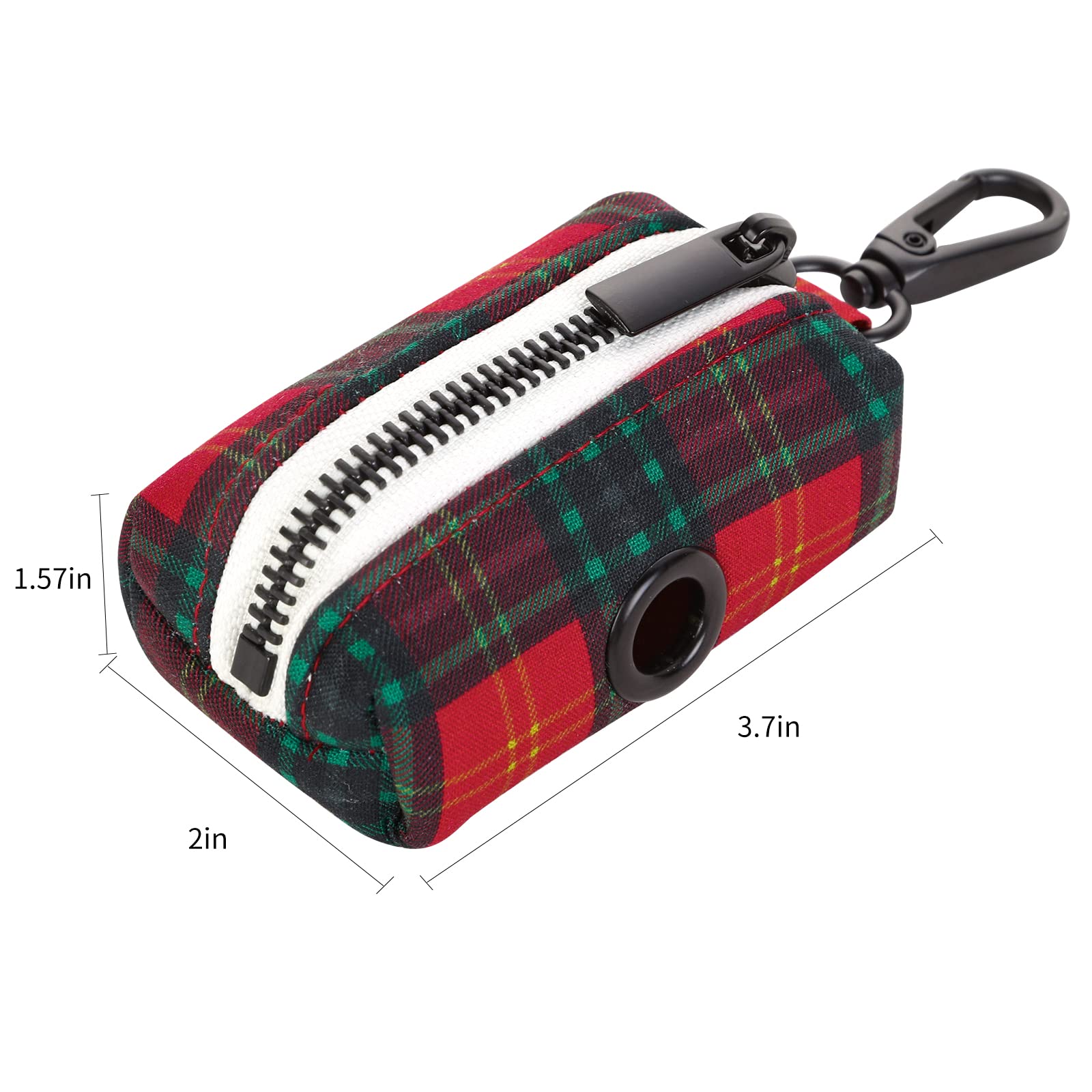 Lionet Paws Cute Dog Poop Bag Holder With Dog Poop Bag For Leash, Cotton Dog Bag Dispenser, Matching Dog Collar