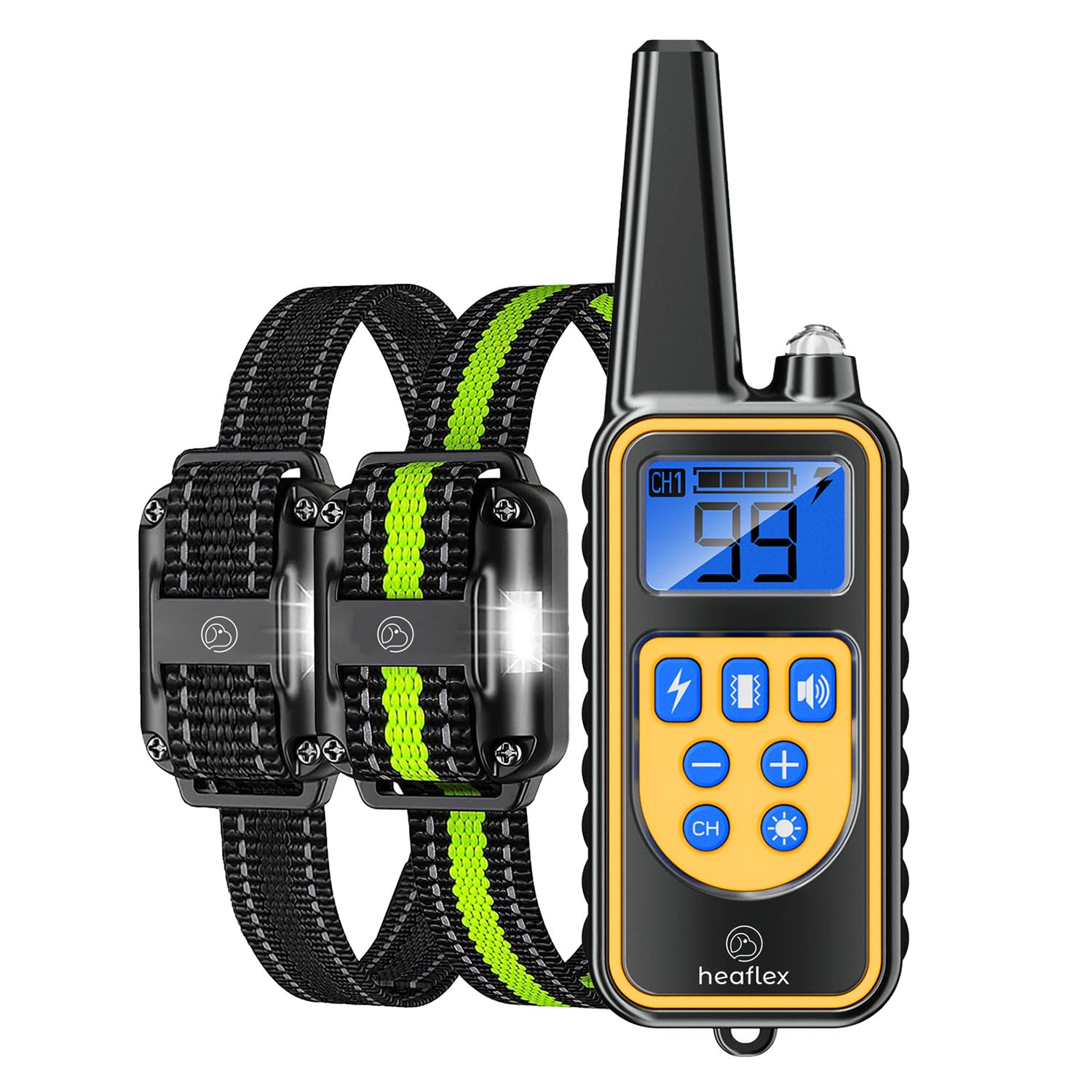 Heaflex Dog Shock Collar With Remote 1640Ft, Dog Training Electric Collar, E-Shock, Safe Training Modes, Rechargeable Ip67 Water