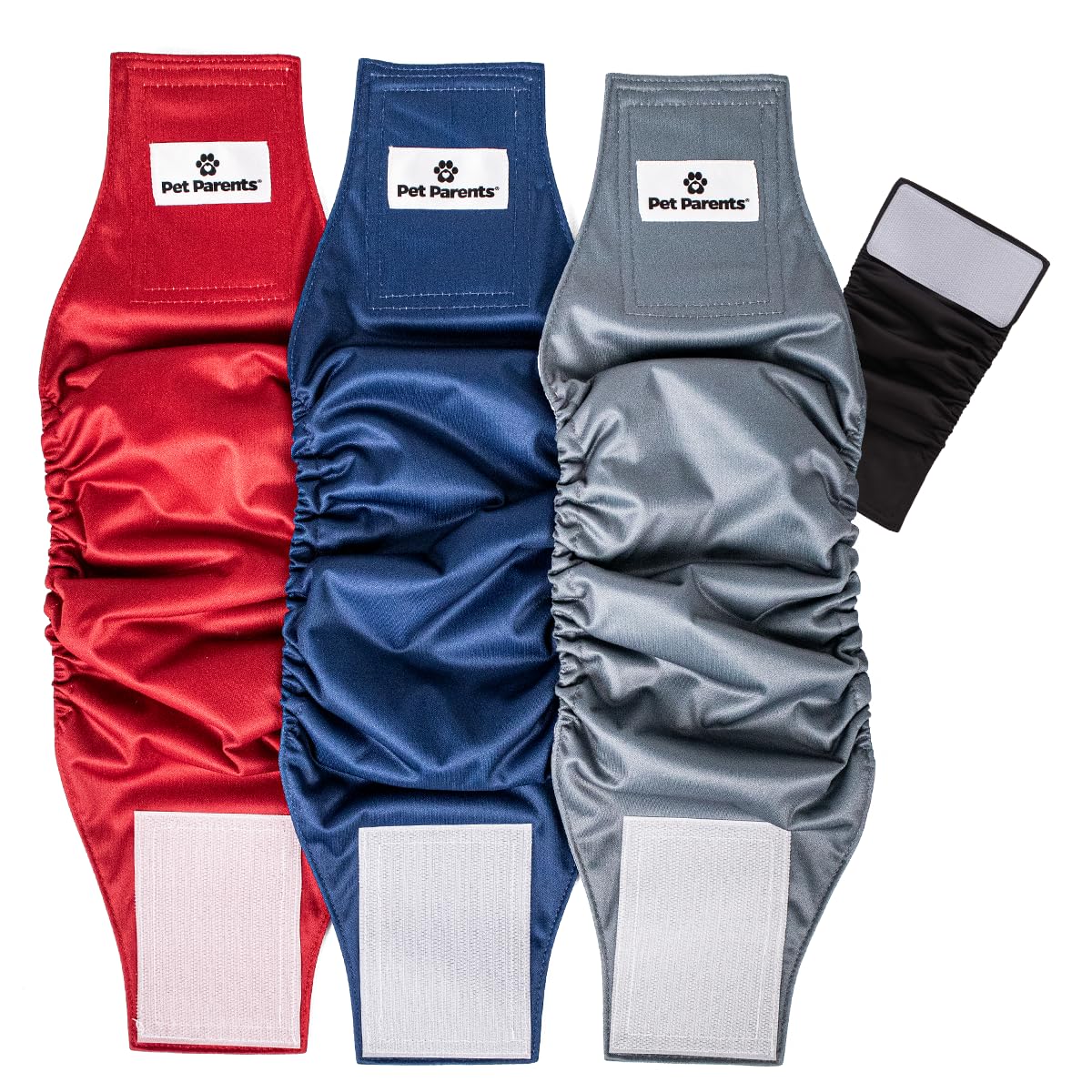 Pet Parents Premium Washable Belly Bands For Male Dogs & Extendrs, (3Pack) Of Male Dog Diapers & Male Dog Belly Bands, Color: Kingsmen, Size: Medium Dog Diapers Male