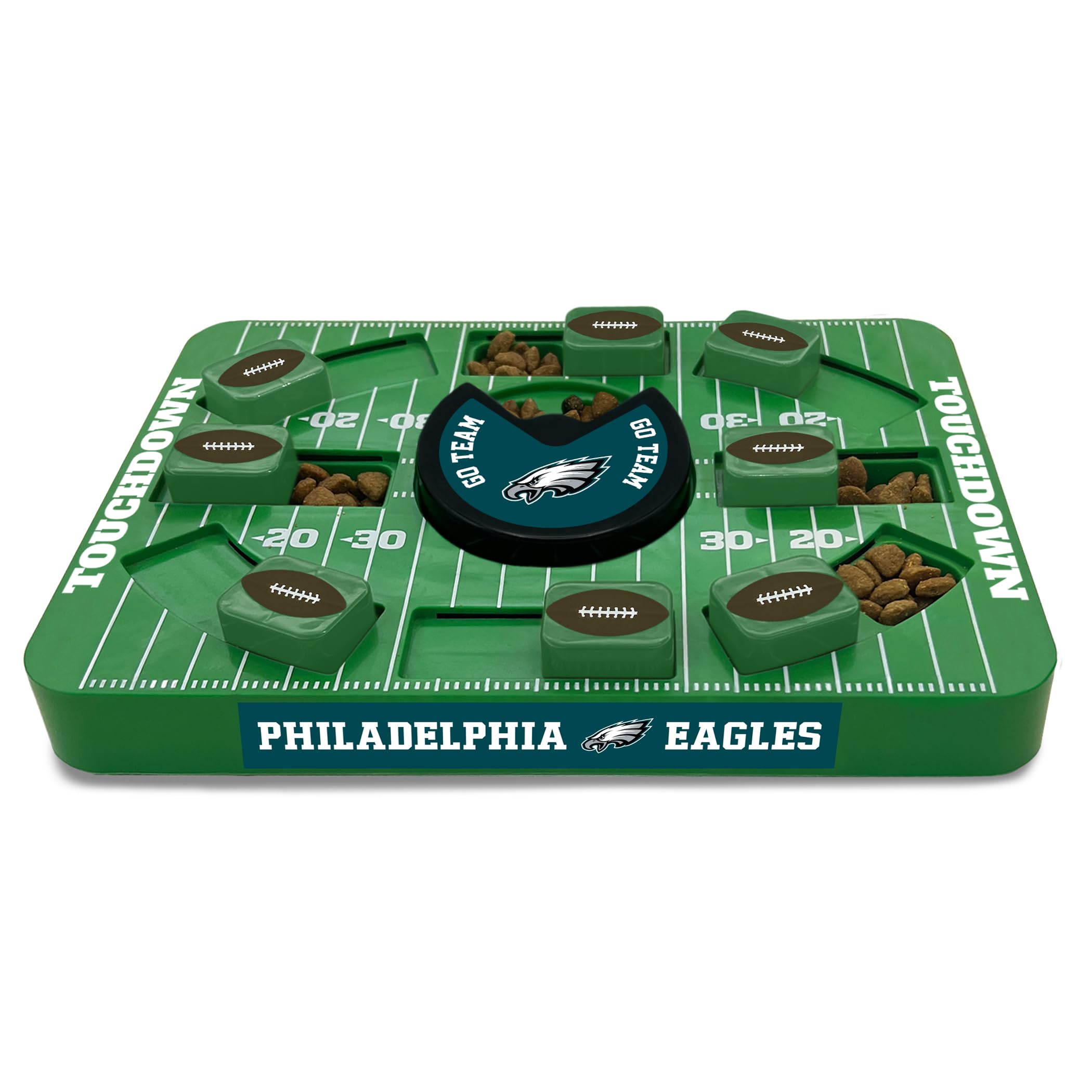 Pets First Nfl Philadelphia Eagles Large Puzzle Toy, New Size, Interactive Dog Treat Puzzle, Slow Feeding Toy