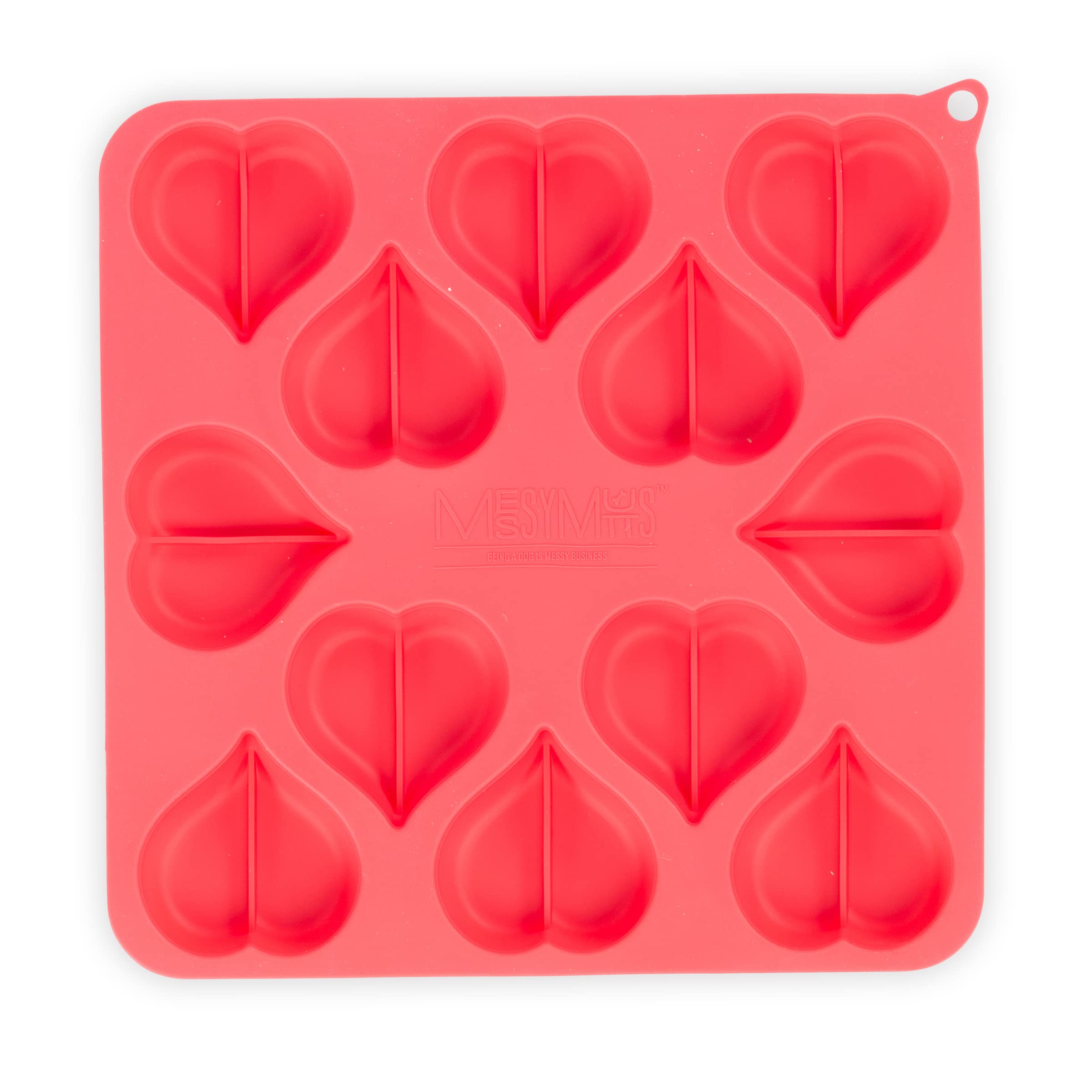 Messy Mutts Dog Treat Making Mold Heart 2Pk