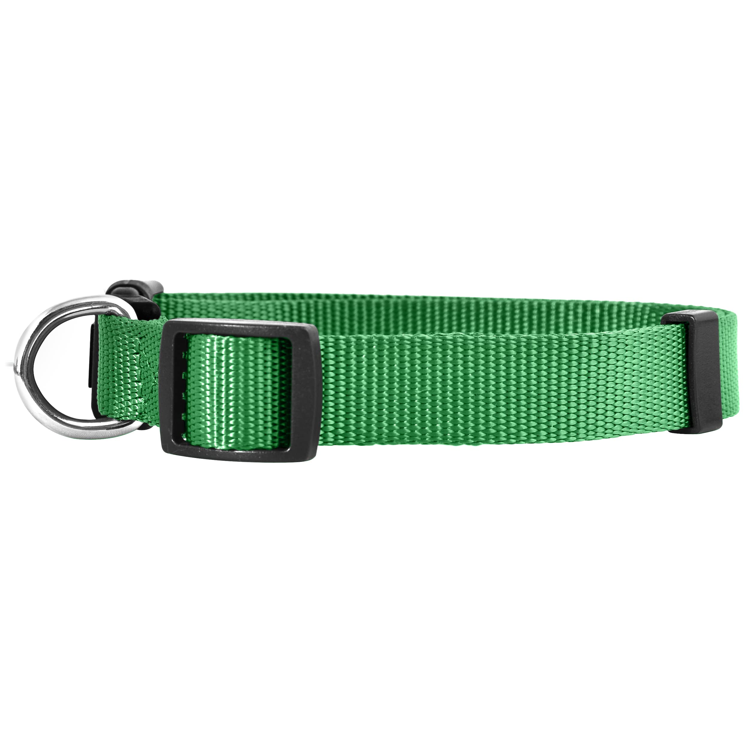 Native Pup Basic Nylon Dog Collar, Adjustable For Small, Medium, Large Pet And Puppies Accessories, Cute Colors For Male, Female, Boy, Girl, Puppy (Small, Green)