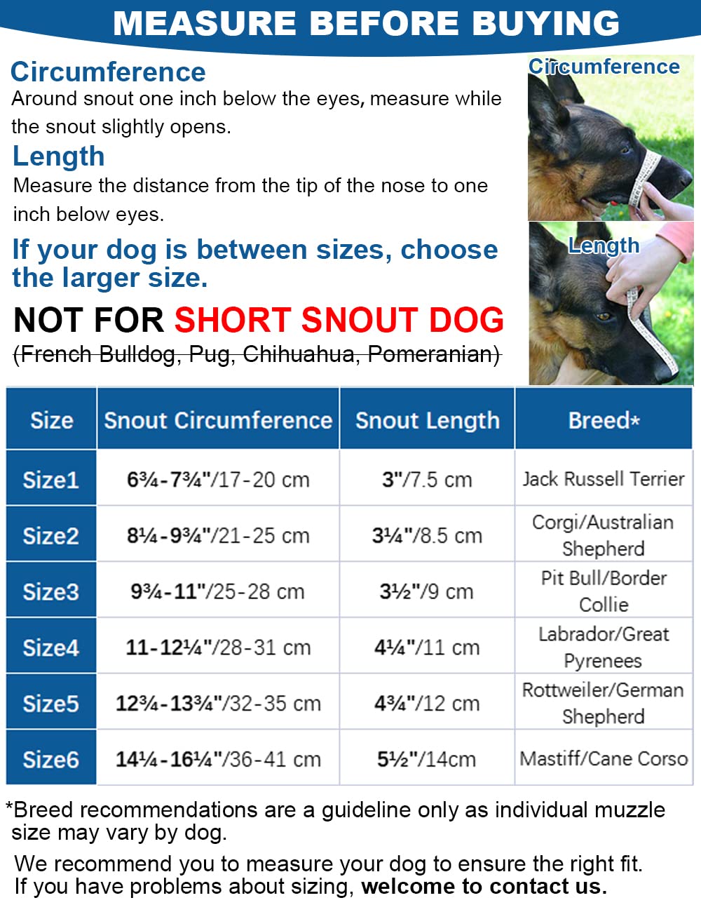 Dog Muzzle, Soft Silicone Basket Muzzle for Dogs, Allows Panting and Drinking, Prevents Unwanted Barking Biting and Chewing, Inc