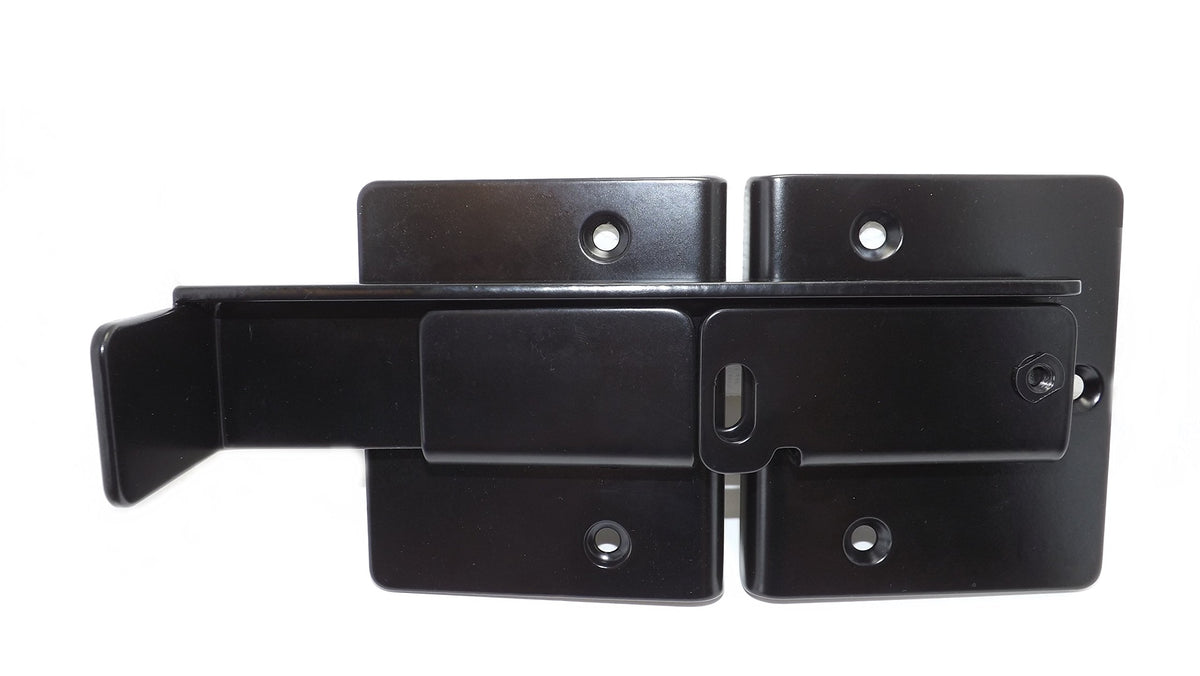 Adjustable Flip Latch For Double Gates (Black Finish)