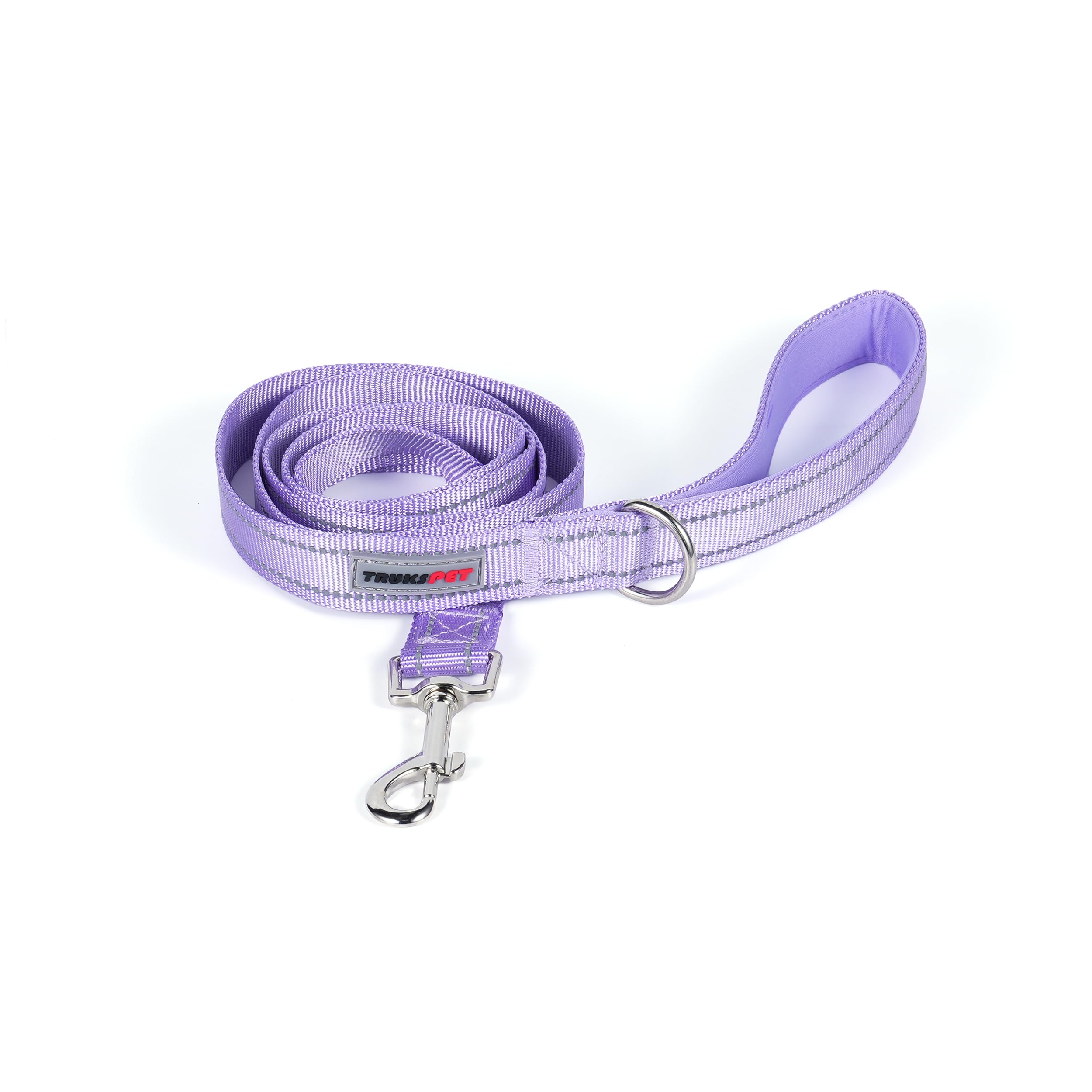 Trukspet 5Ft Reflective Dog Leash With Soft Padded Handle For Training,Walking Lead For Large & Medium Dog1Inch Wide Purple