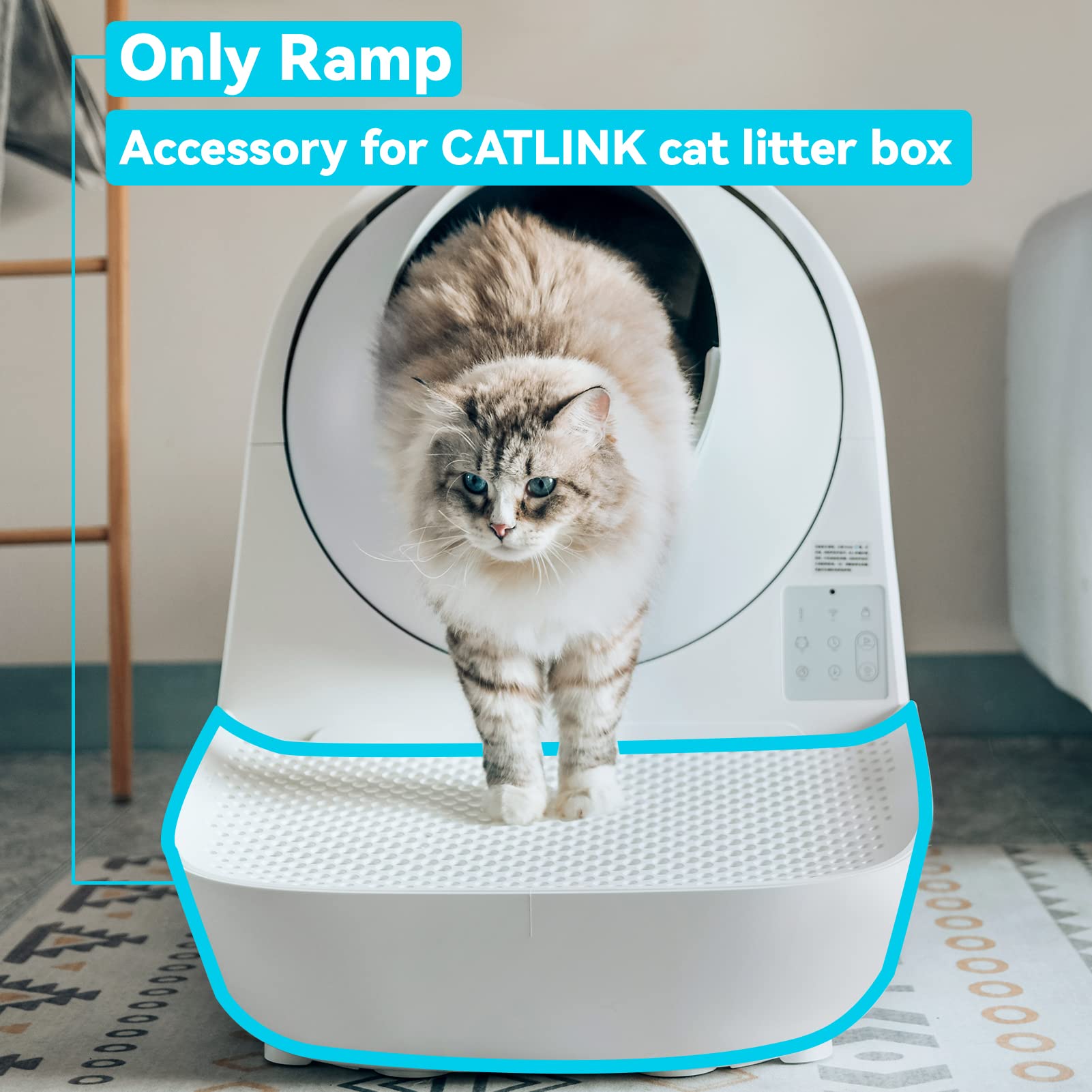 Catlink Ramp, Compatible With All Catlink Self Cleaning Cat Litter Box, Easy Entry For Elder Cats, Kitten And Cats With Limited