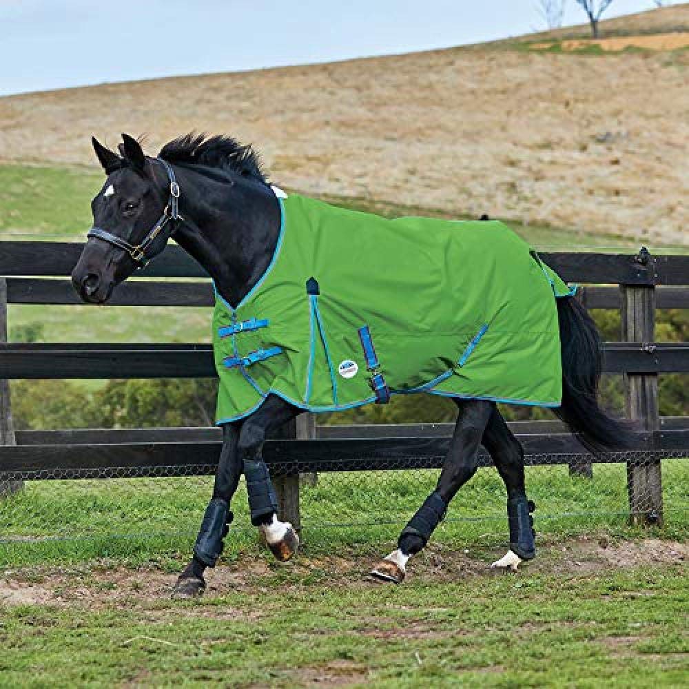 Weatherbeeta Comfitec Classic Standard Neck Lite Horse Blanket, Red/Silver/Navy, 75'