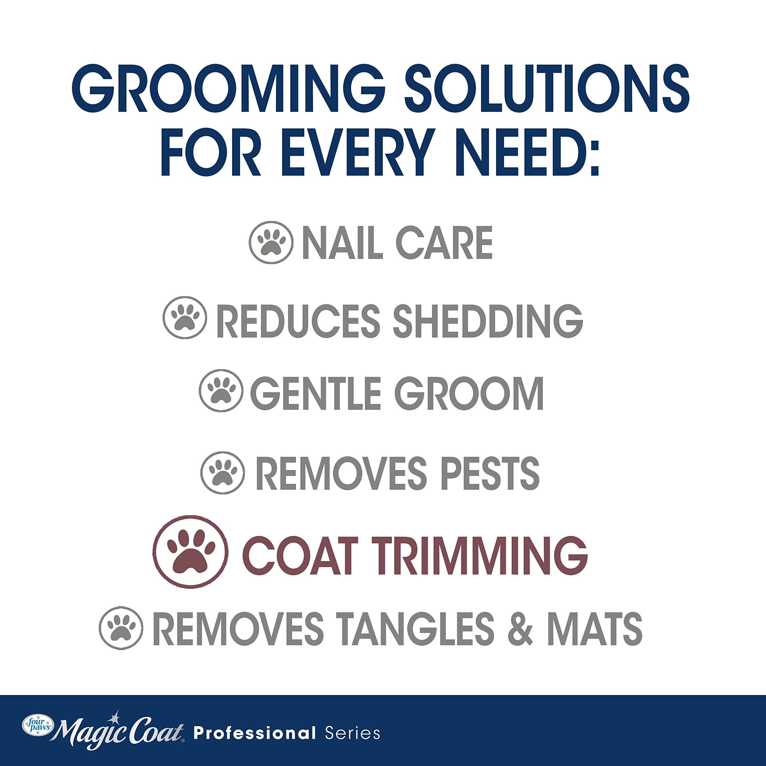 Four Paws Magic Coat Professional Series All-In-One Finishing Shears For Dogs, Dog Grooming Scissors, 1 Count