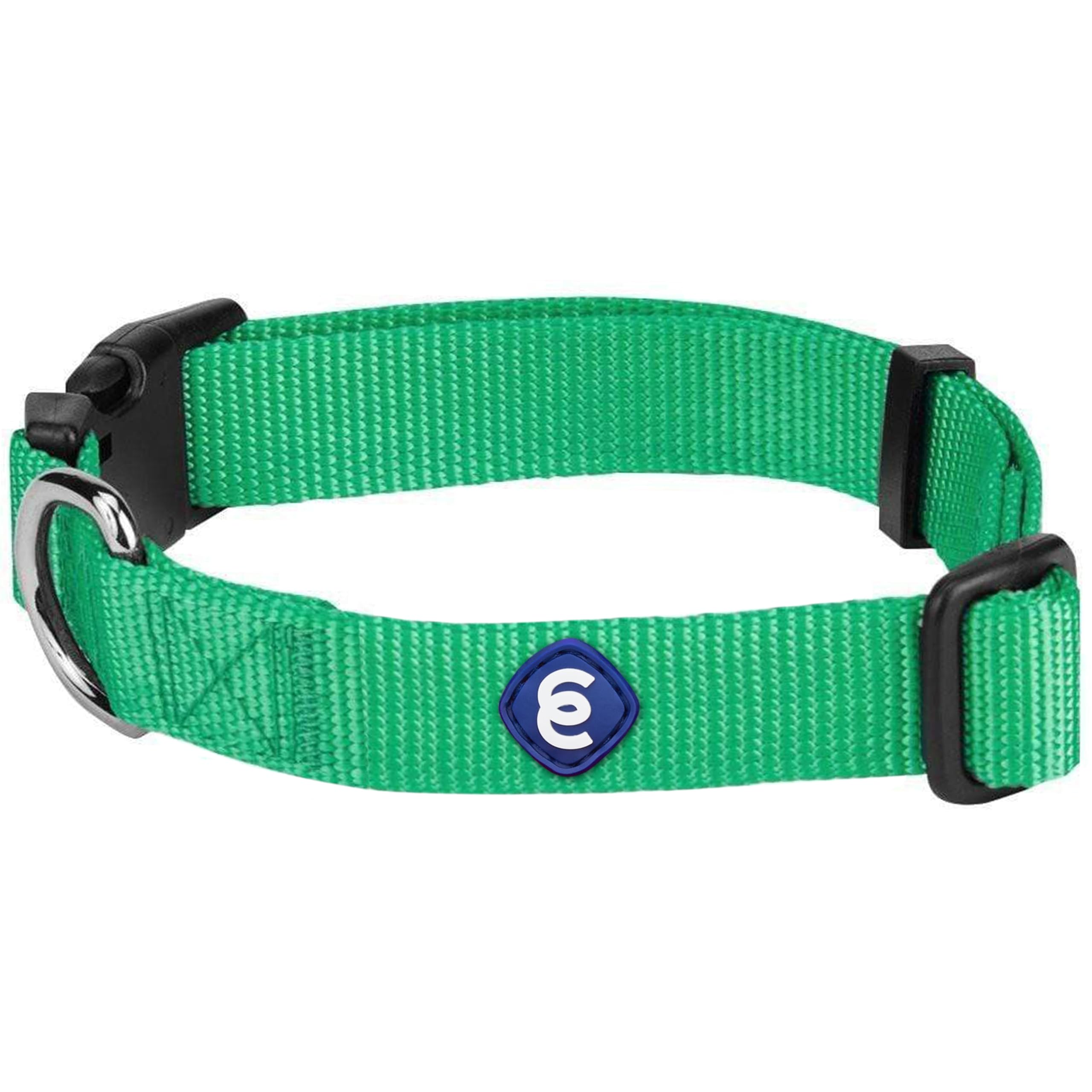 Blueberry Pet Essentials Large Dog Collar | Adjustable Emerald Nylon Dog Collar For Large Dogs 18-26' | Stylish Girl Dog Collar