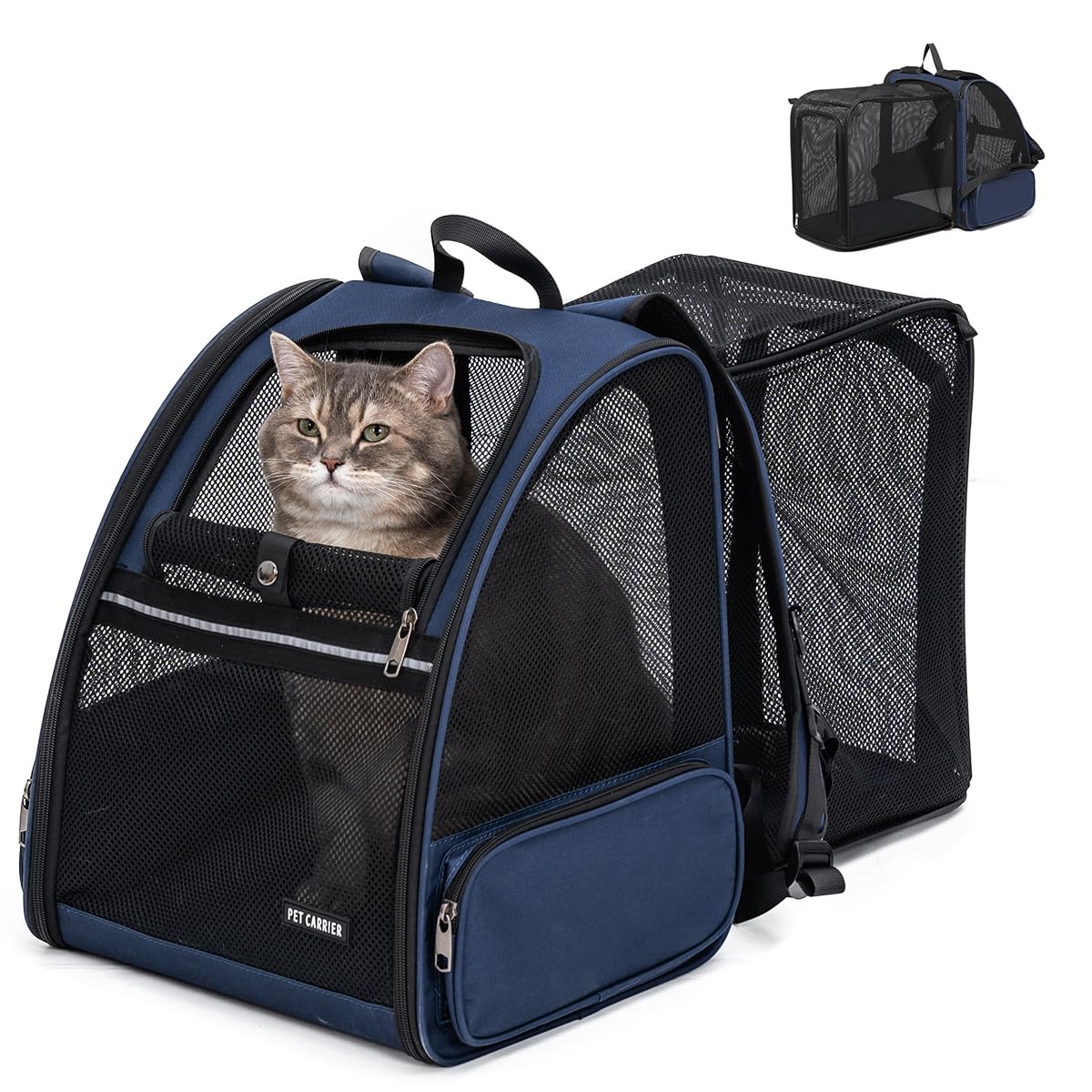 Cat Backpack,Expandable Cat Carrier Backpack, Dog Backpack Carrier and Pet Carrier Backpack, Suitable for Cats, Dogs Kitten or S