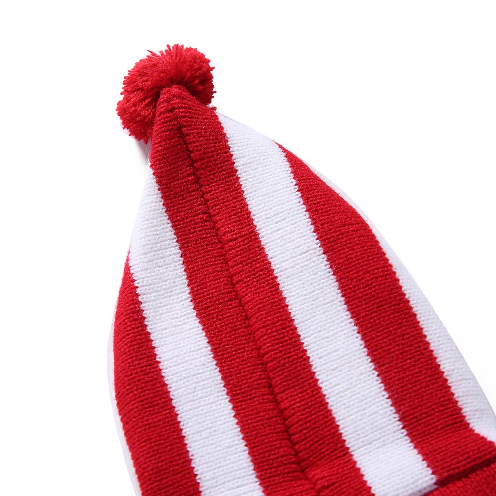 S-Lifeeling Red And White Striped Dog Sweater Holiday Halloween Christmas Pet Clothes Soft Comfortable Dog Clothes