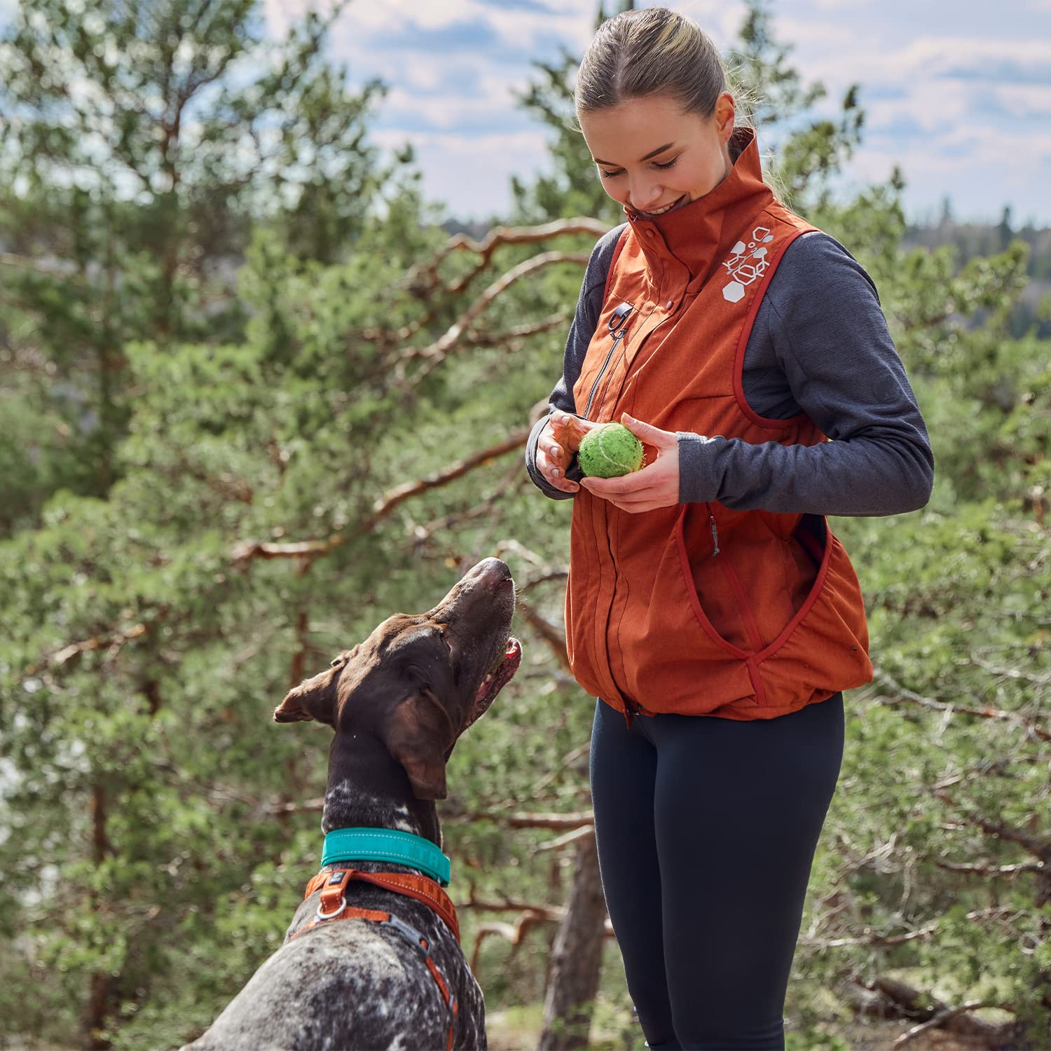 Hurtta ECO Training Vest for People, BlackBerry, L