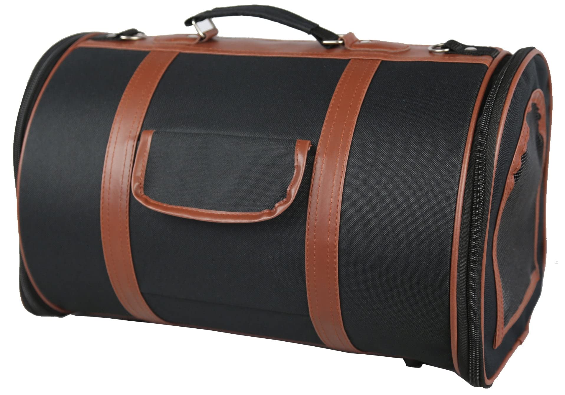 Pet Life Airline Approved Cynlider Fashion Pet Carrier - Airline Approved Travel Dog Carrier for Small Dogs and Cats