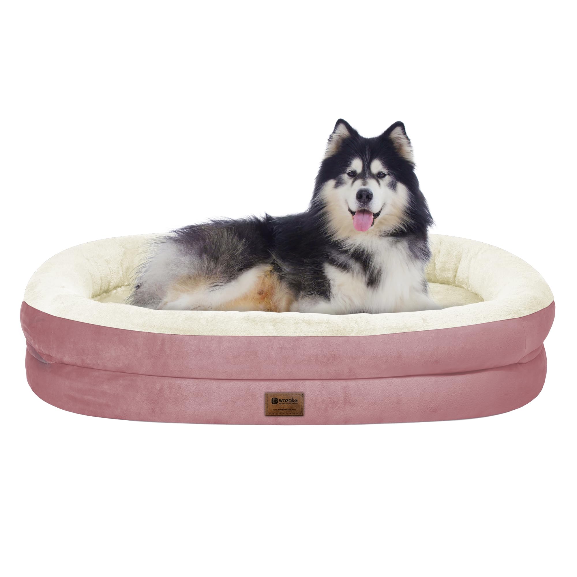 Orthopedic Waterproof Large Memory Foam Dog Bed: Washable Dog Bed With Bolsters - Xxl Orthopedic Removable Cover For Medium Larg