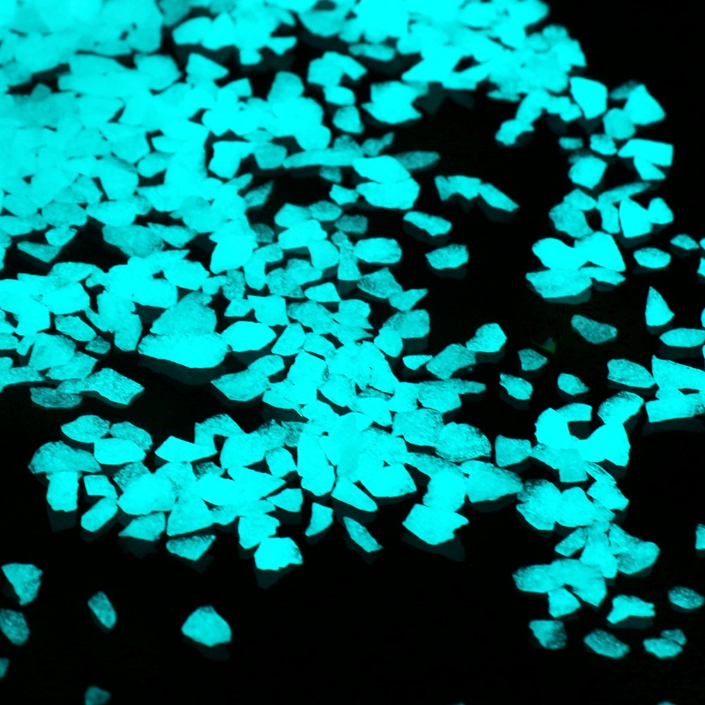 Shiny Stone Glow in The Dark Gravel Stones Rocks, Aquarium Gravel, Glow Rocks Stones,Decorative Rocks for Fish Tank Aquarium Gar