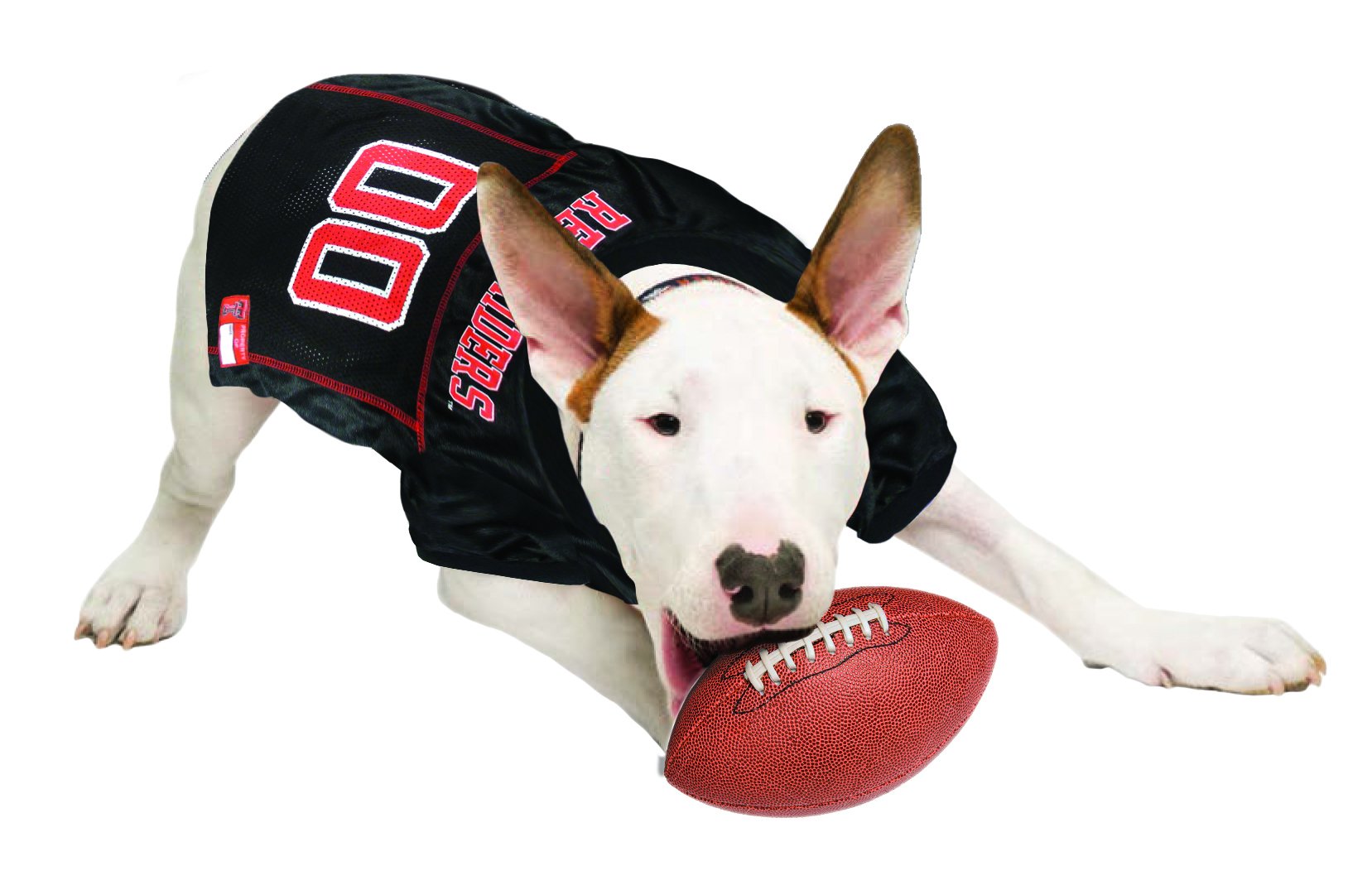 Pets First NCAA College Texas Tech Red Raiders Mesh Jersey for DOGS & CATS, X-Small. Licensed Dog Jersey with your Favorite Foot