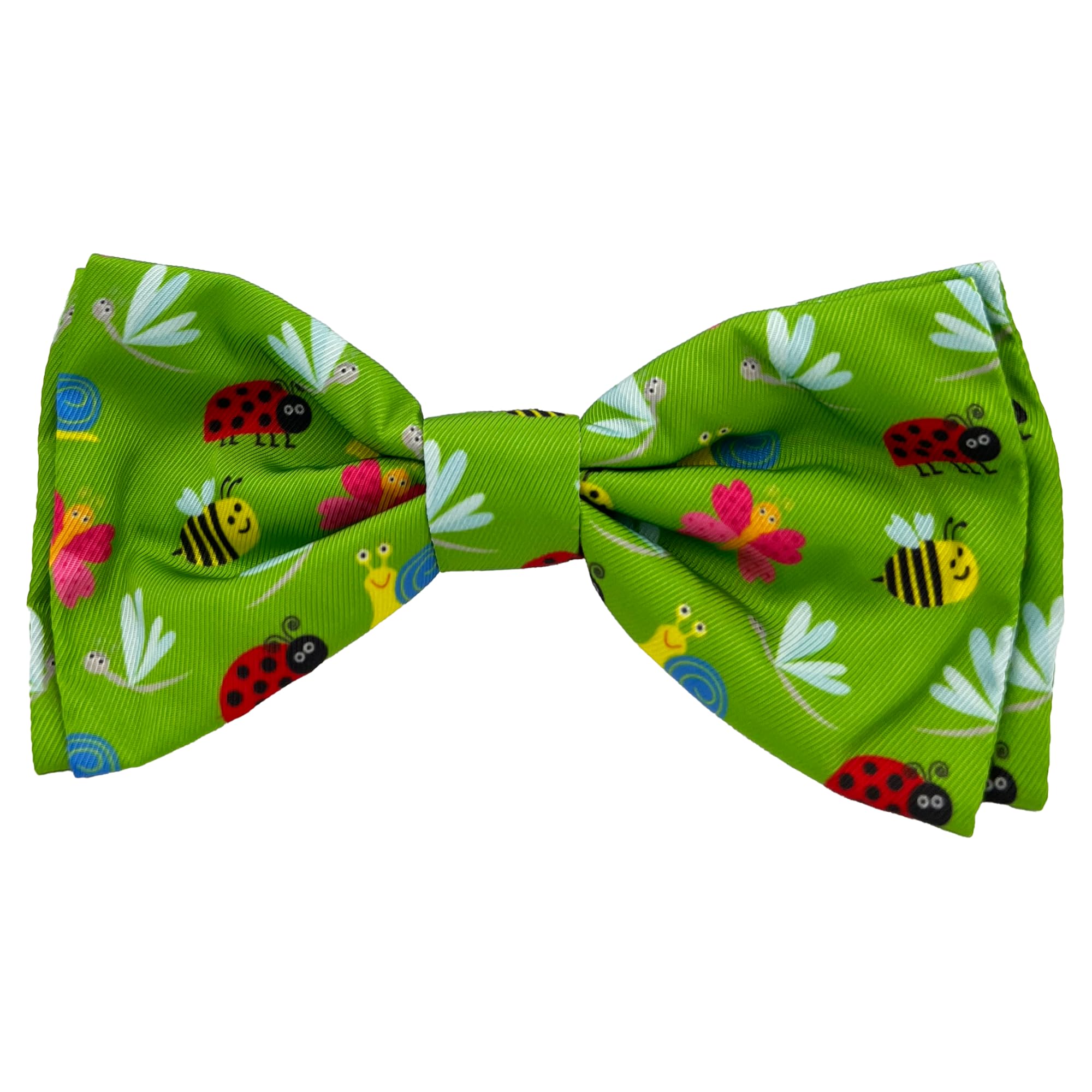 Huxley & Kent Bow Tie For Pets - Garden Party (Large) - Bow Tie Collar Attachment - Fun Bow Ties For Dogs & Cats - Cute, Comfort