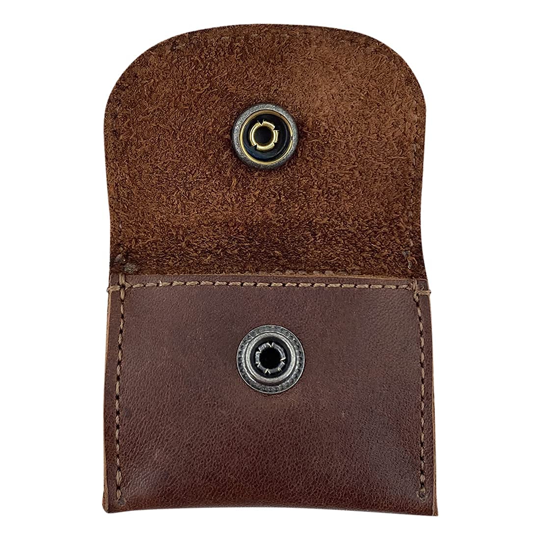 Taco Dog, Dog Tag Silencer Handmade From 100% Full Grain Leather - Durable Pouch With Button Snap Closure That Attaches To Colla
