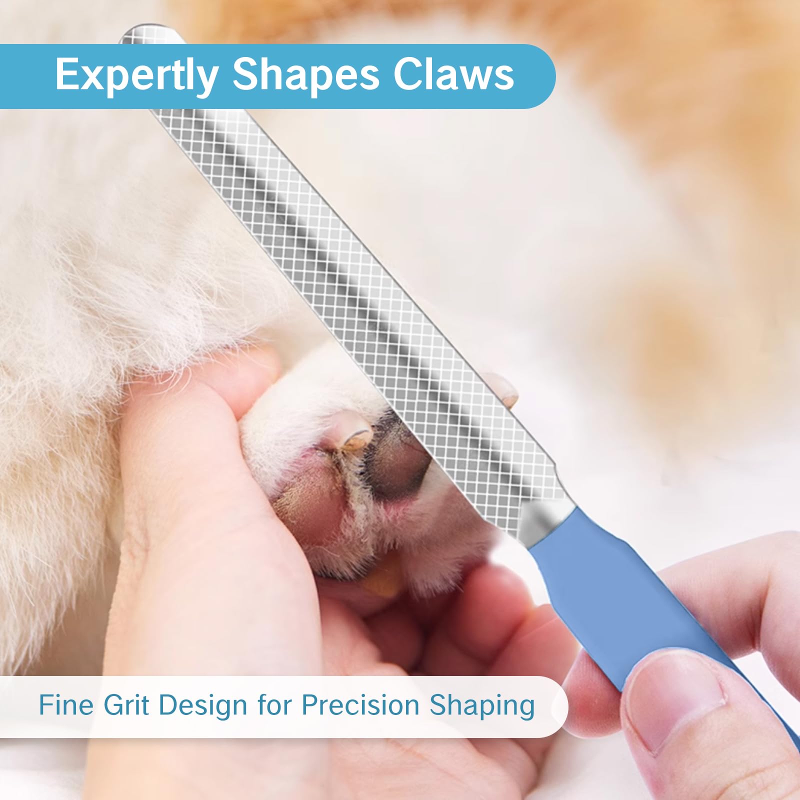 Niiiytyb 3Pcs Dog Nail File Professional Metal Emery Boards For Dogs Cats Nail Grooming Tool For Smoothing Rough Edges Pet Filer