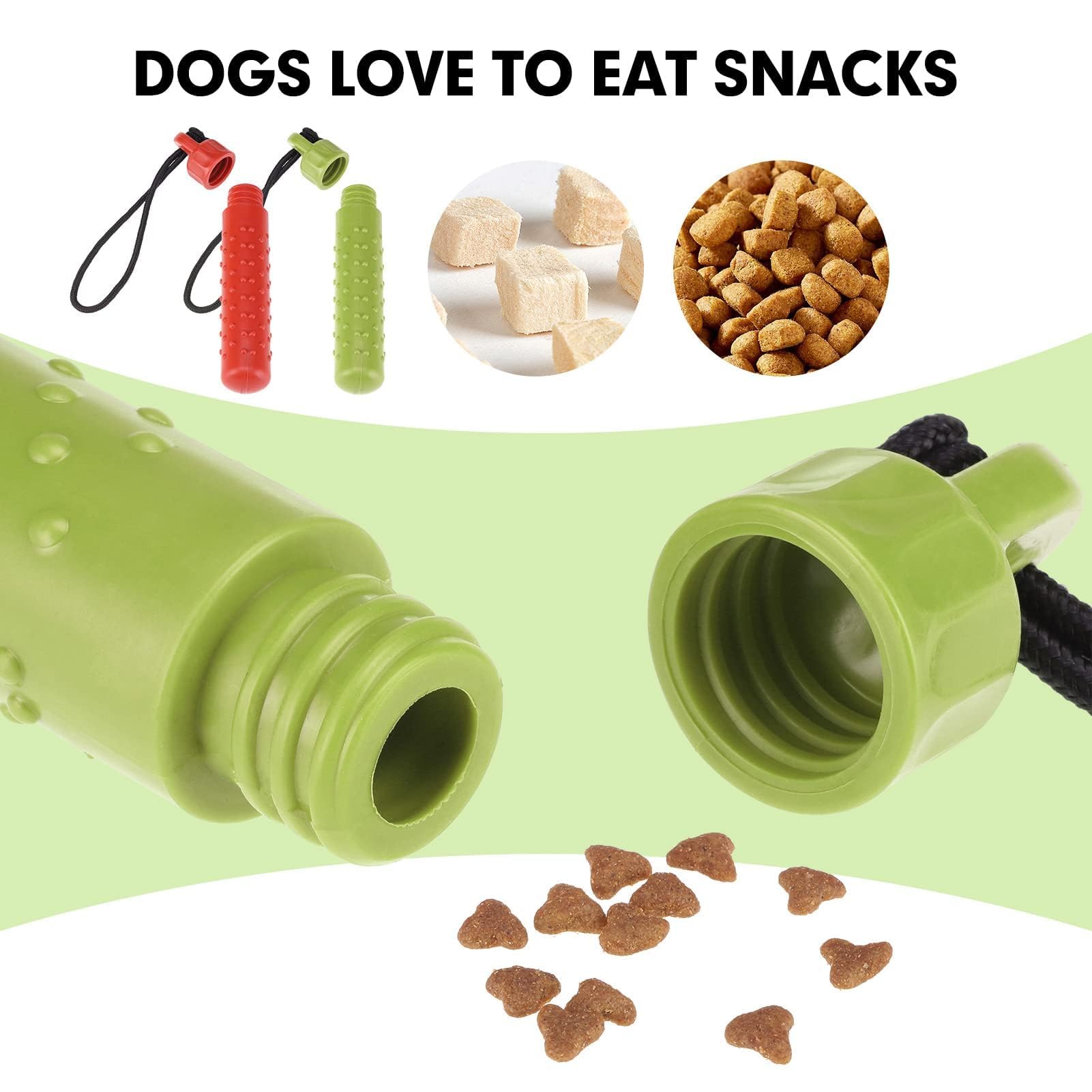 BINGPET Dog Float Bumper Toy - 9.3 Inch, Treat Dispensing Puzzle Toys, Training Dummy Retrieving Bumpers Summer Pool Toy Tug Gam