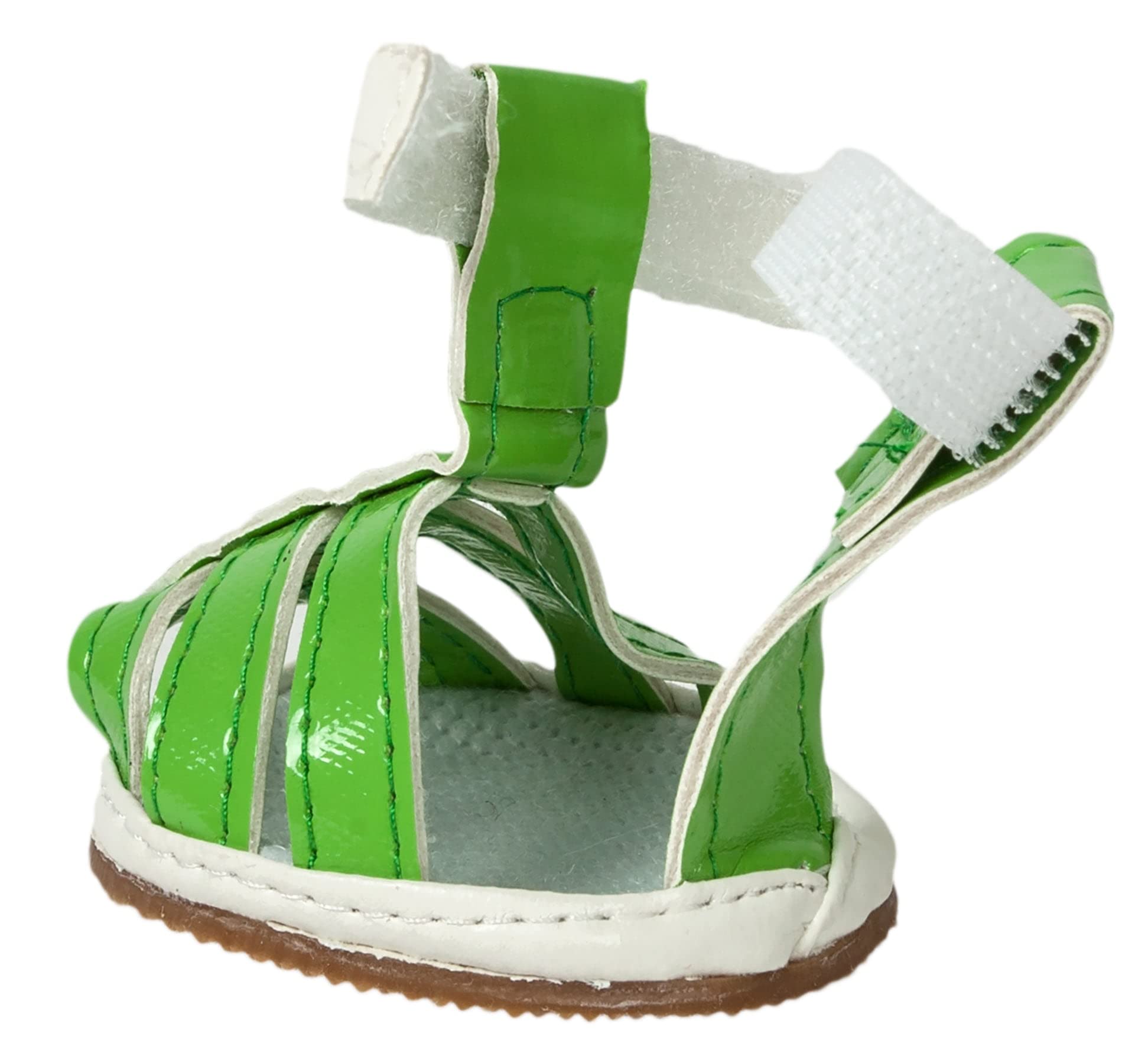 Pet Life Buckle-Supportive Reflective PVC Dog Sandals - Waterproof Summer Dog Shoes with Added Details - Set of 4 Pet Sandals