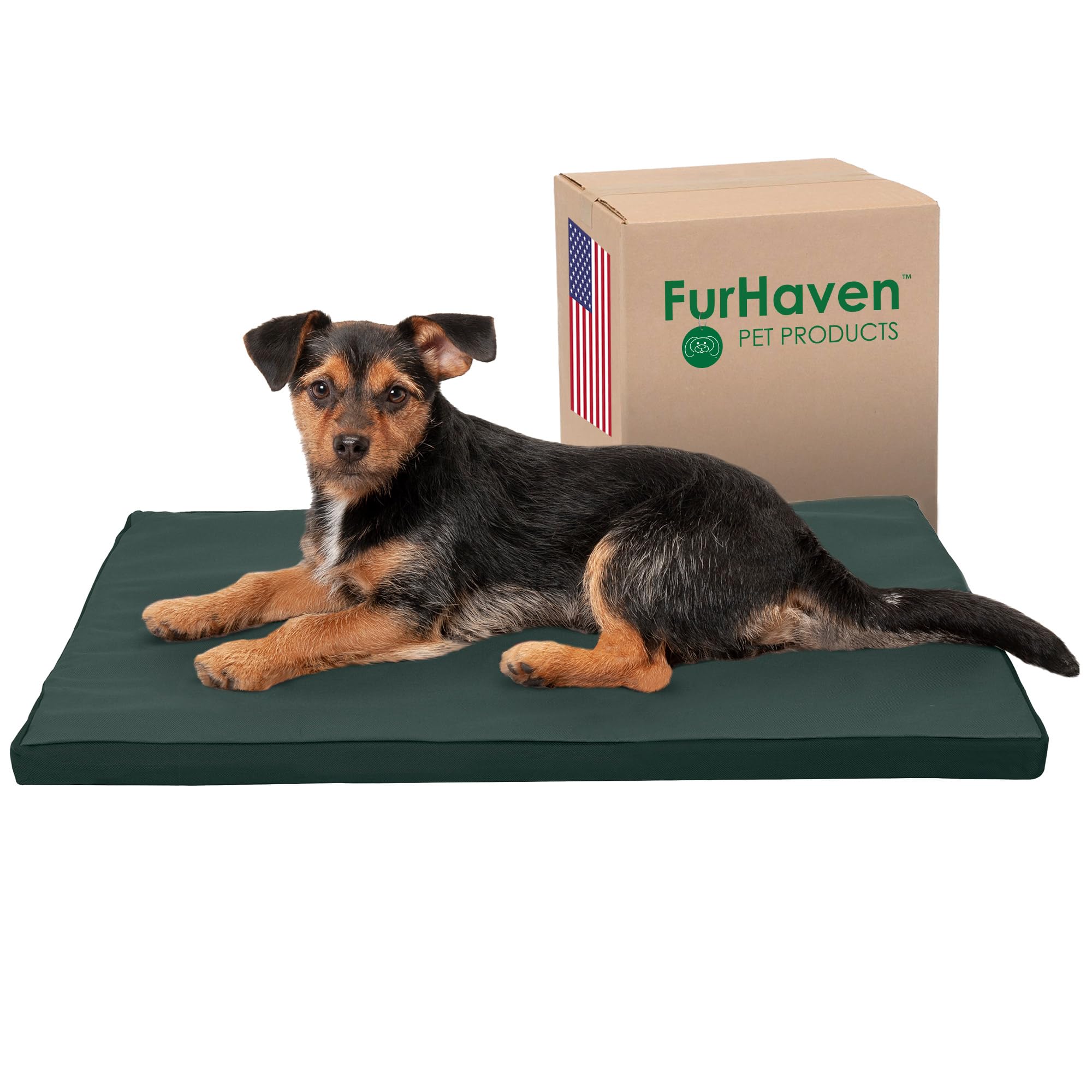 Furhaven Water-Resistant Dog Bed for Extra Small Dogs w/ Removable Washable Cover, Perfect for Crates & Kennels, For Dogs Up to 