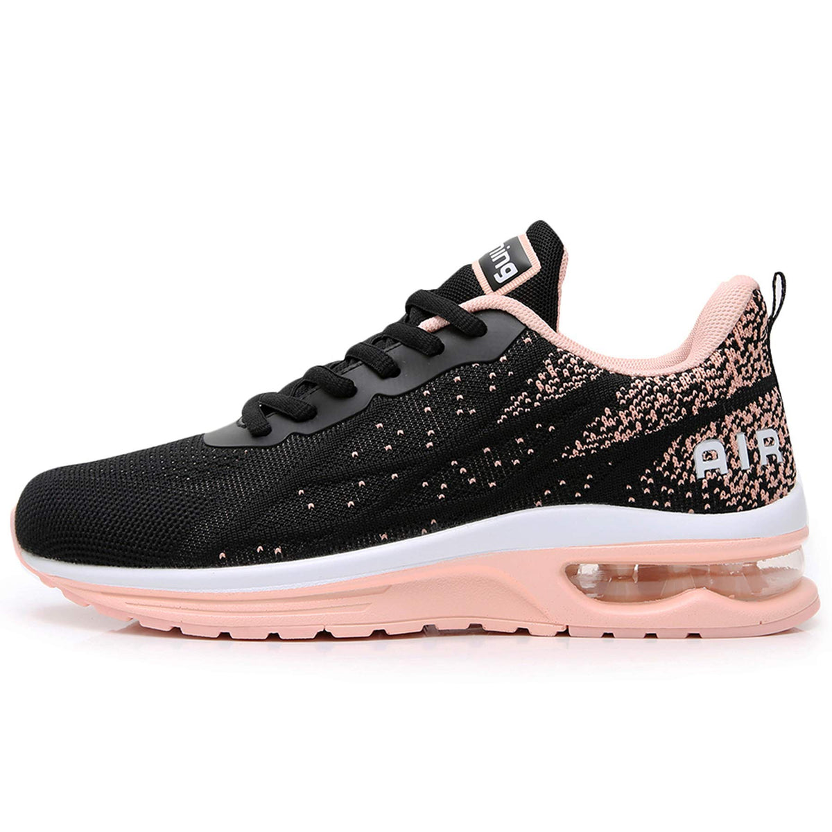 Gannou Womens Air Athletic Running Shoes Fashion Sport Gym Jogging Tennis Fitness Sneaker Peachblack 85 B(M) Us
