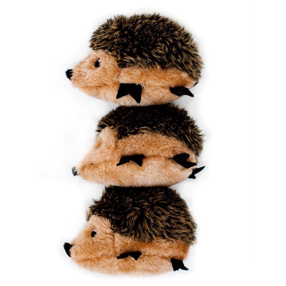 Zippypaws - Burrows Replacement Miniz Hedgehogs 3-Pack - Plush Refills For Interactive Dog Toys For Boredom - Hide And Seek Dog Toys And Puppy Toys, Colorful Squeaky Dog Toys For Small And Medium Dogs
