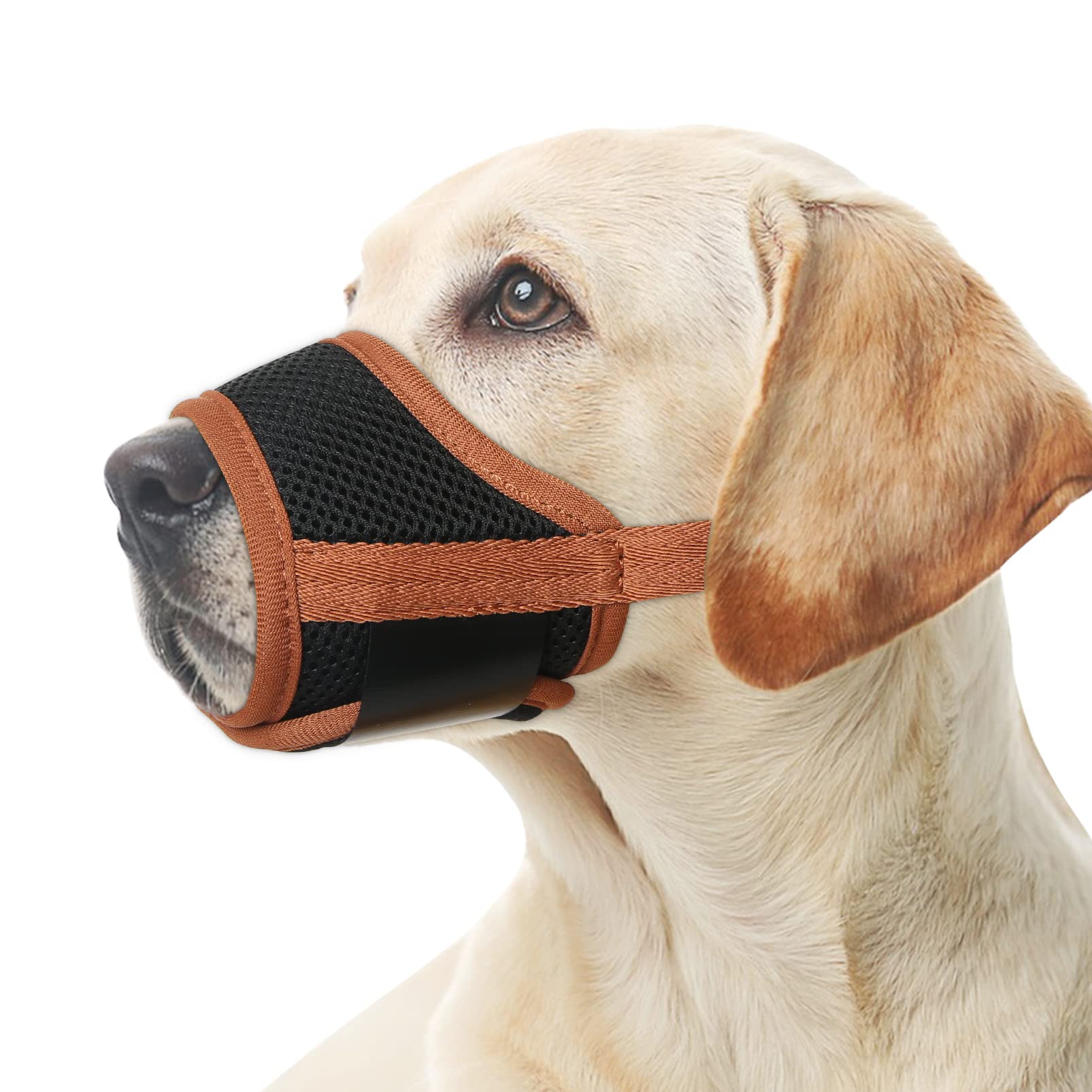 Heele Dog Muzzle For Small Medium Large Dogs, Soft Muzzle Breathable Dog Mouth Guard With Adjustable Strap And Fasten Buckle For