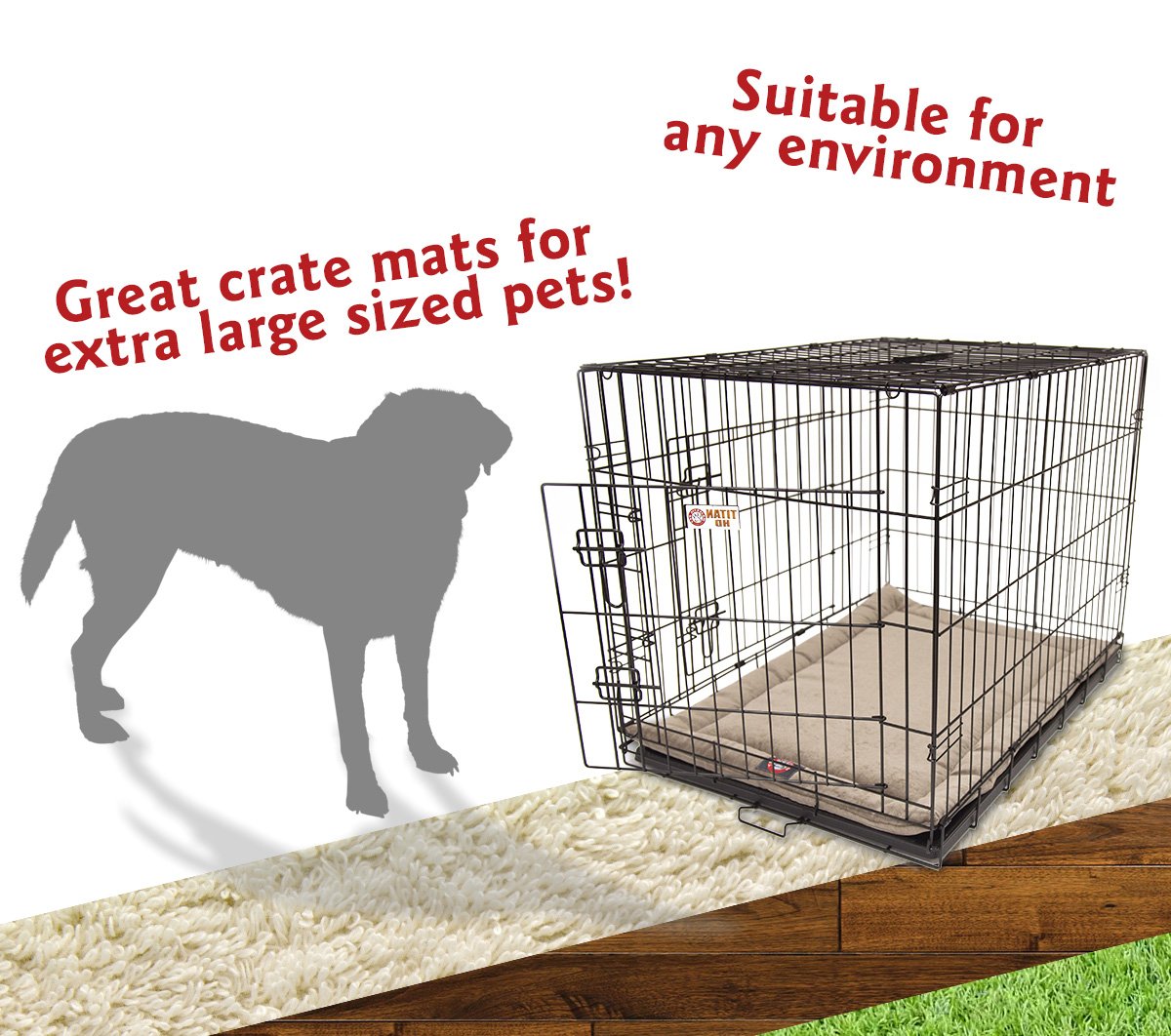 48' Villa Pearl Crate Dog Bed Mat By Majestic Pet Products