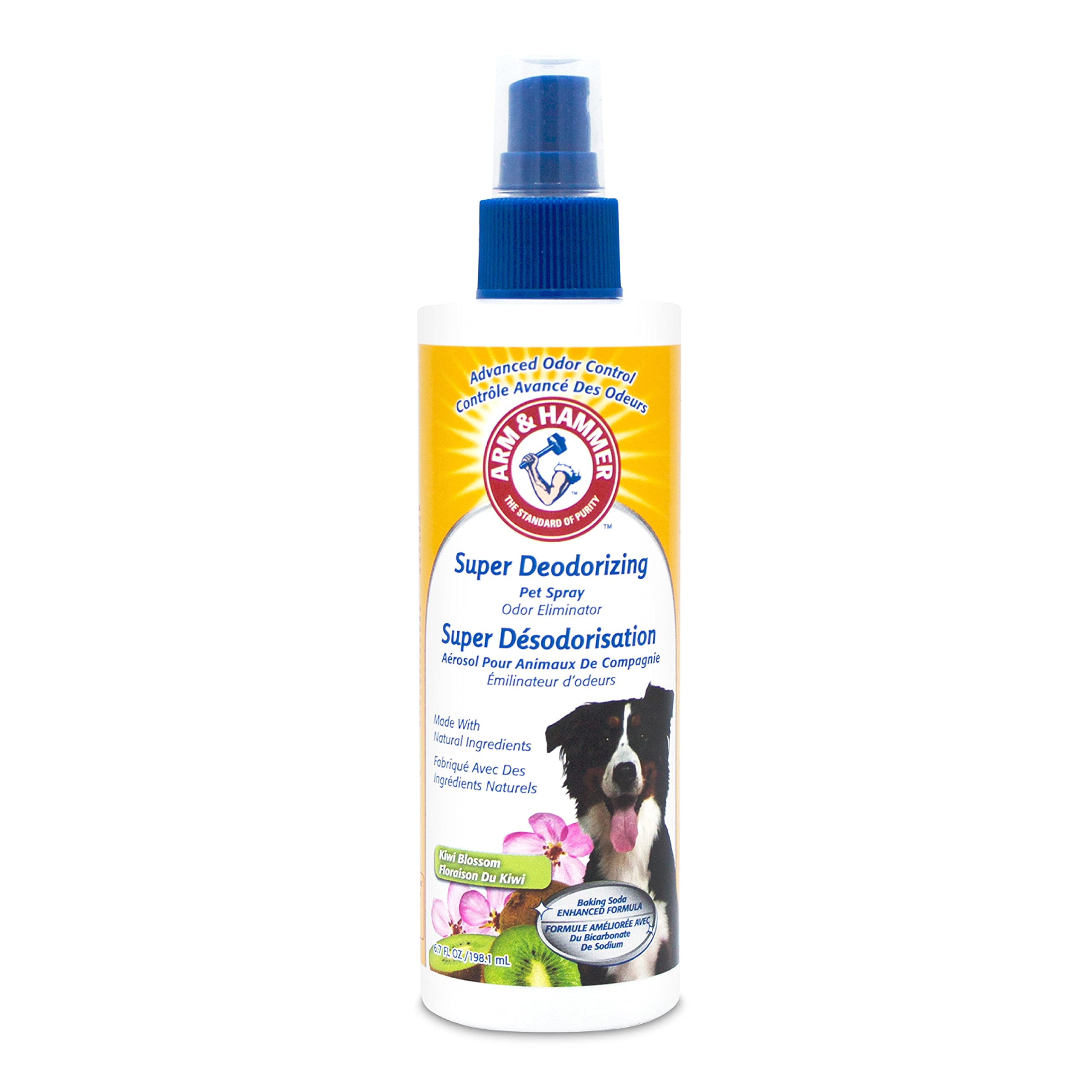 Arm & Hammer For Pets Super Deodorizing Spray For Dogs | Best Odor Eliminating Spray For All Dogs & Puppies | Fresh Kiwi Blossom Scent That Smells Great, 6.7 Ounces-1 Pack (Ff9367)