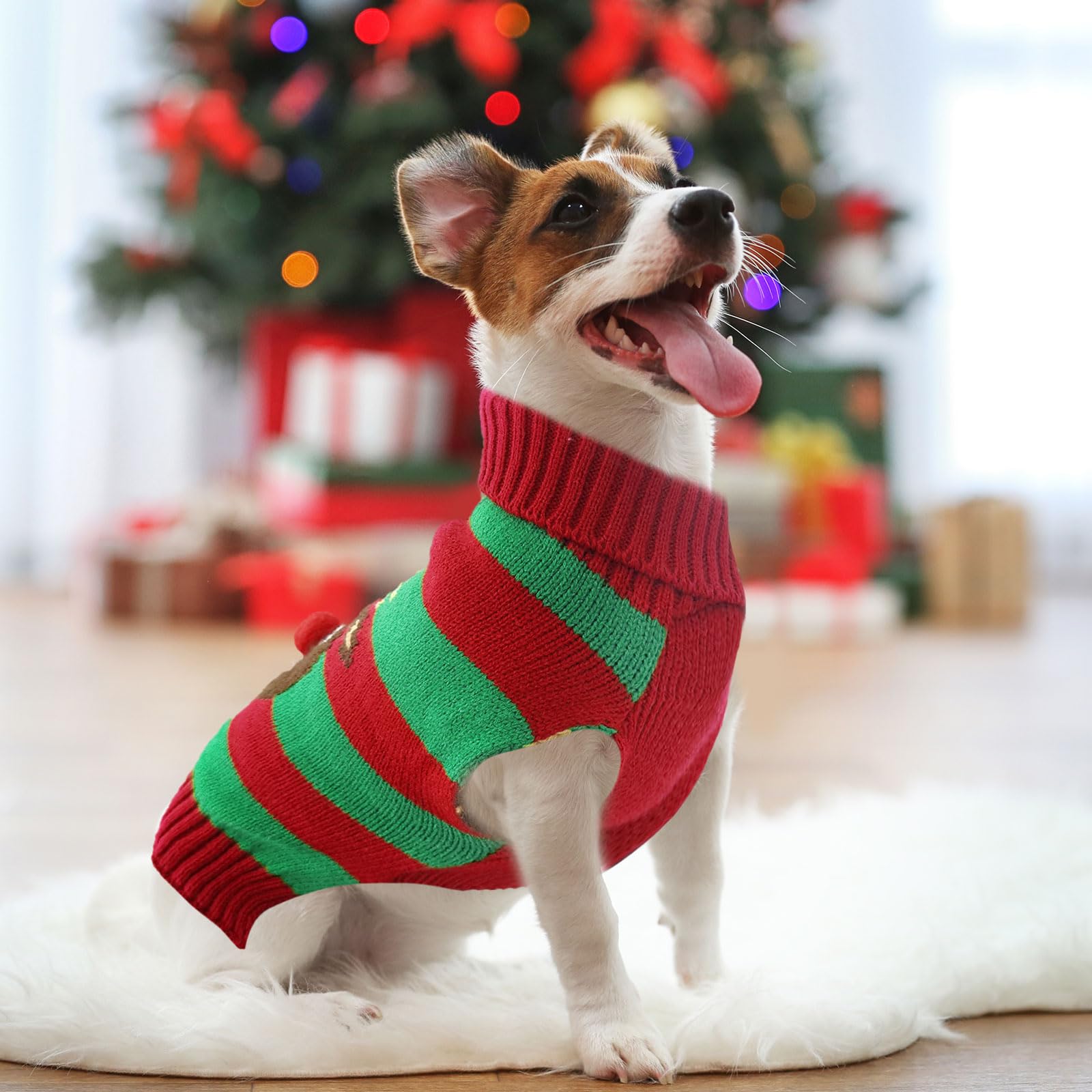 Doggyzstyle Dog Cat Christmas Sweater Boy Girl Ugly Reindeer Xmas Pet Clothes Holiday Puppy Costume New Year Gifts For Small Med