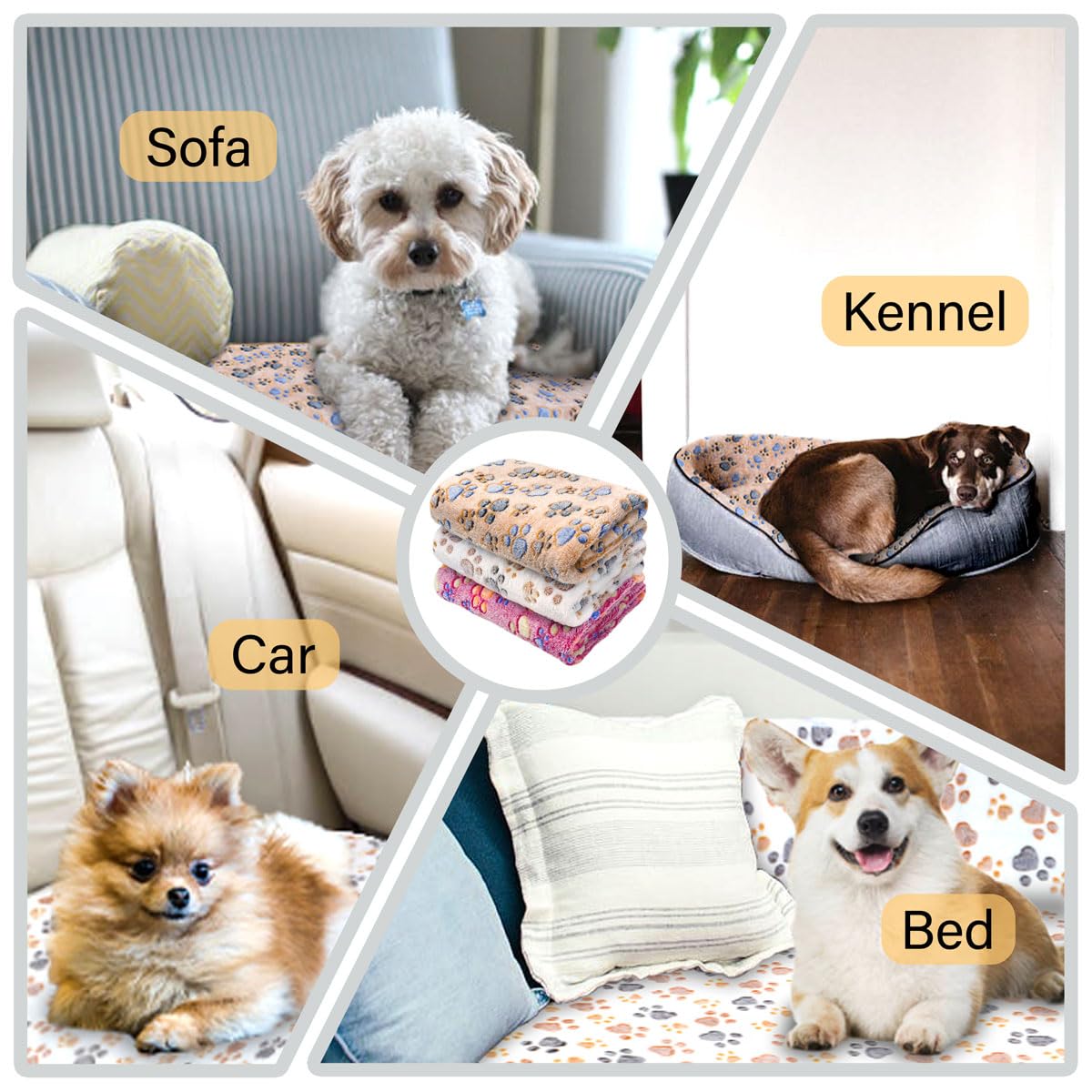 Dog Blankets For Small Dogs, Cat And Rabbit, 23Inx16In Dog Blanket, Soft Flannel Cat Blanket Guinea Pig Blankets-Small Animal Fl