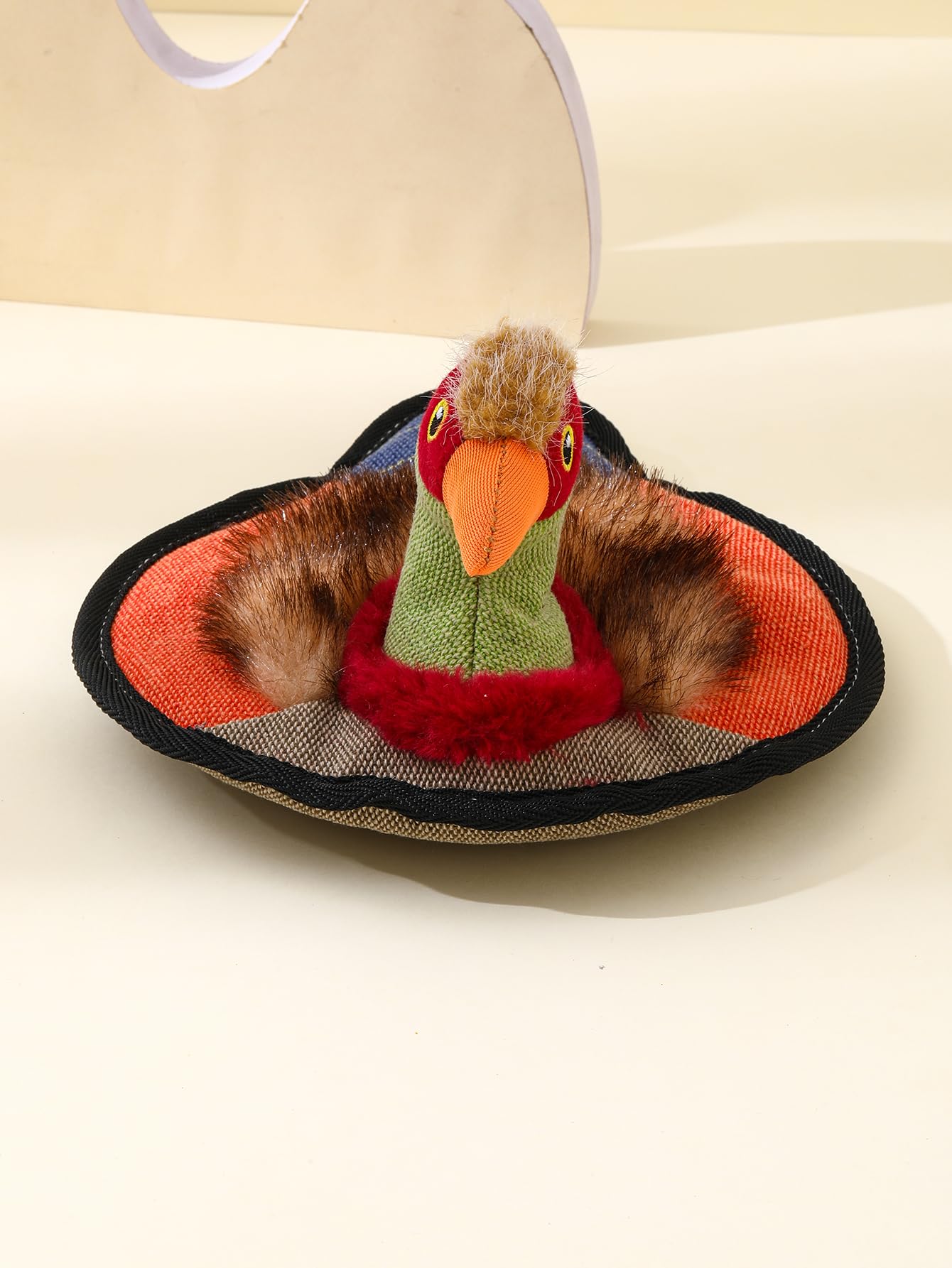 Shineyidoor Frisbee Duck Dog Toys, Squeaky Dog Toys For Aggressive Chewers, Funny Dog Stuffed Animals Chew Toy, Indestructible D