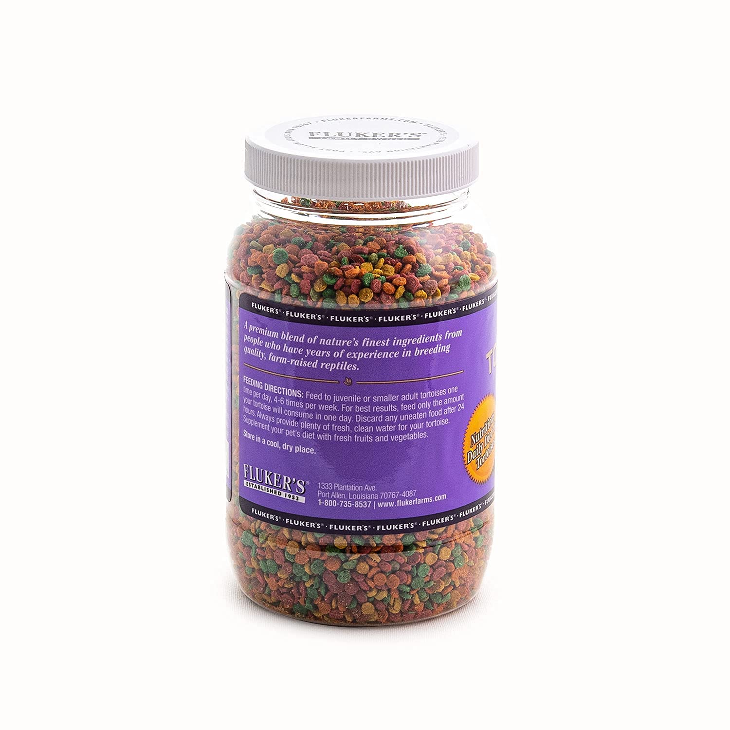 Flukers Premium Tortoise Diet Small Pellet Food, 7 oz